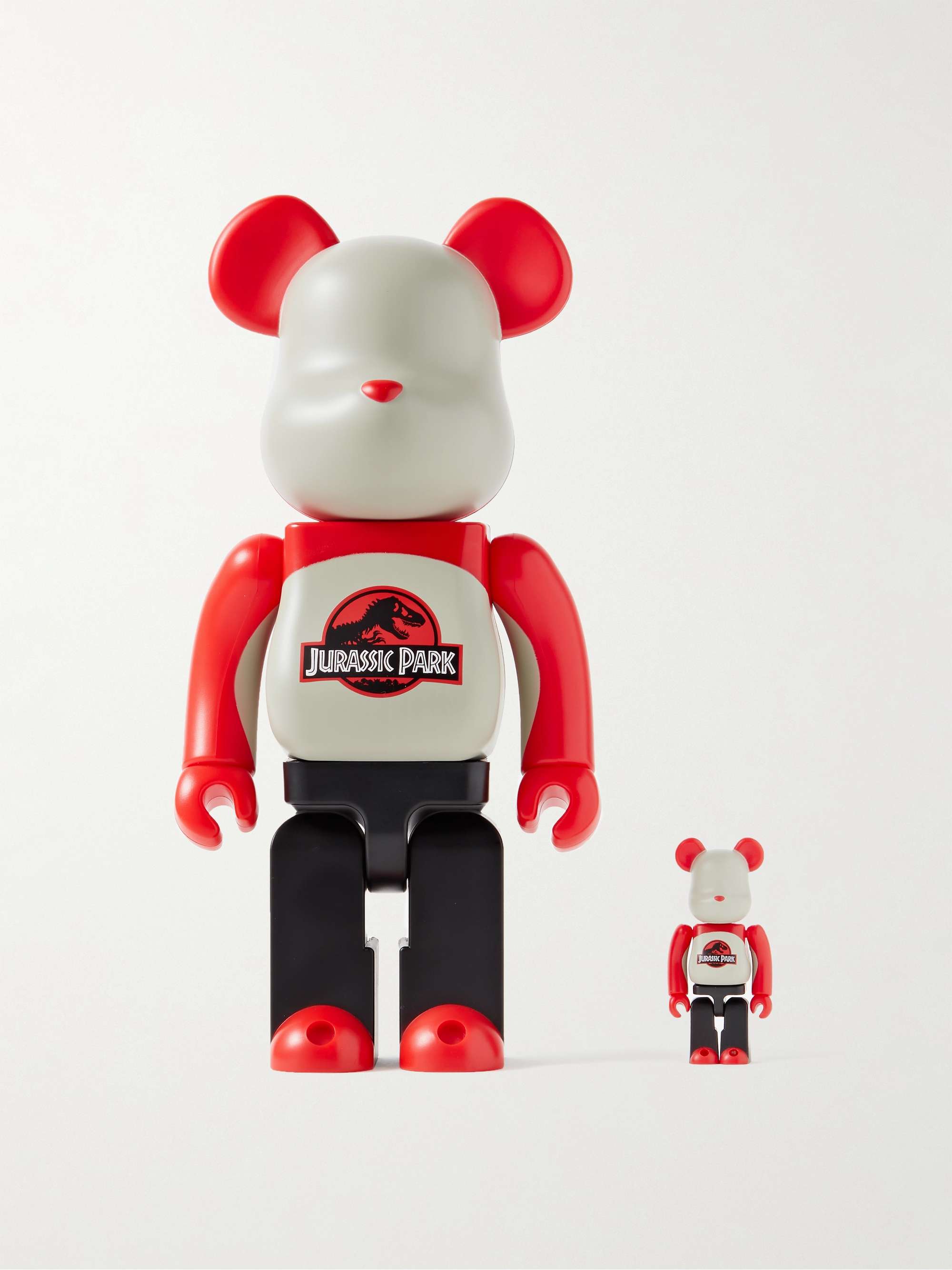 BE@RBRICK + Jurassic Park 100% + 400% Printed PVC Figurine Set for Men