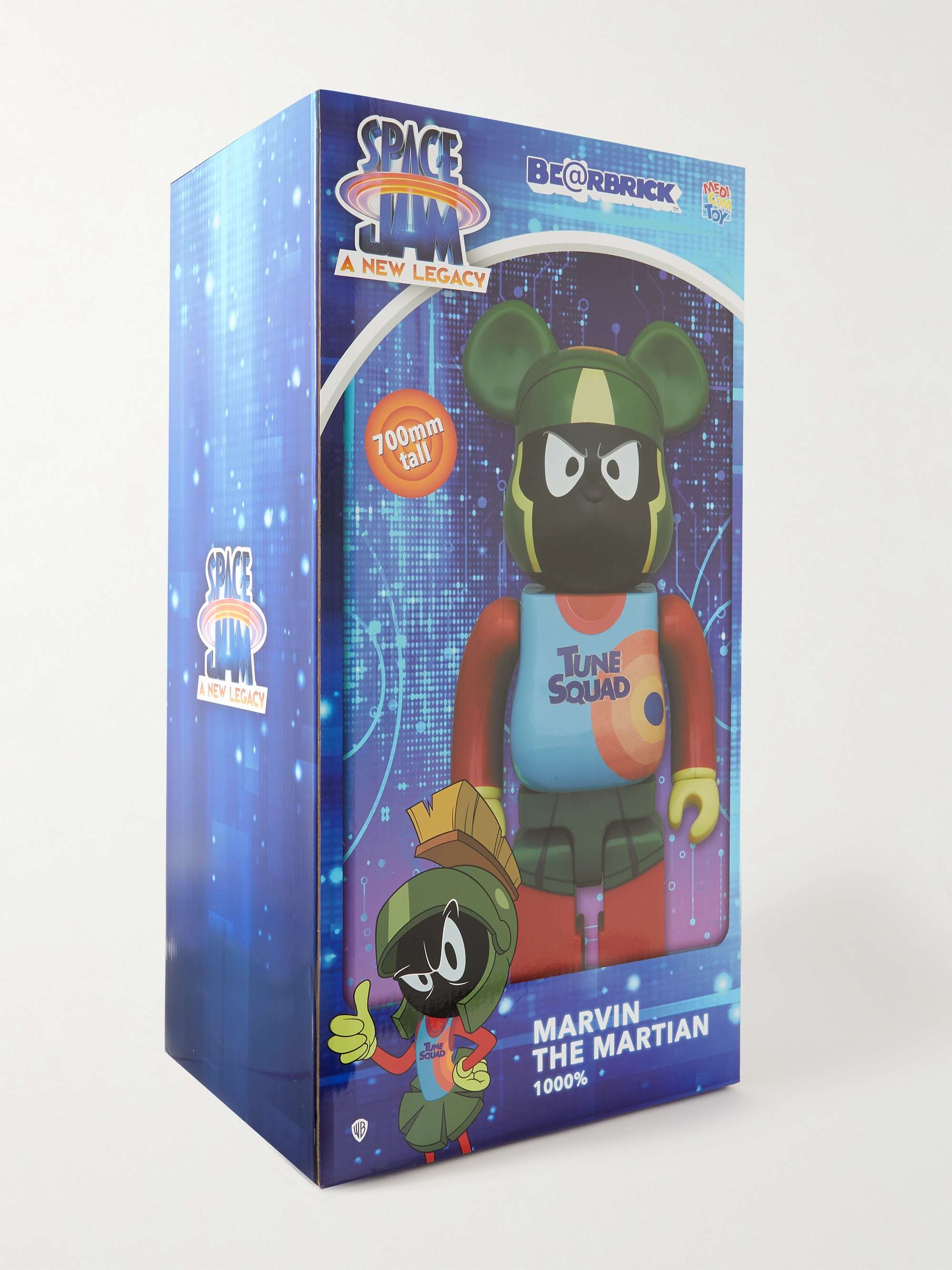 BE@RBRICK + Marvin The Martian 100% + 400% Printed PVC Figurine Set