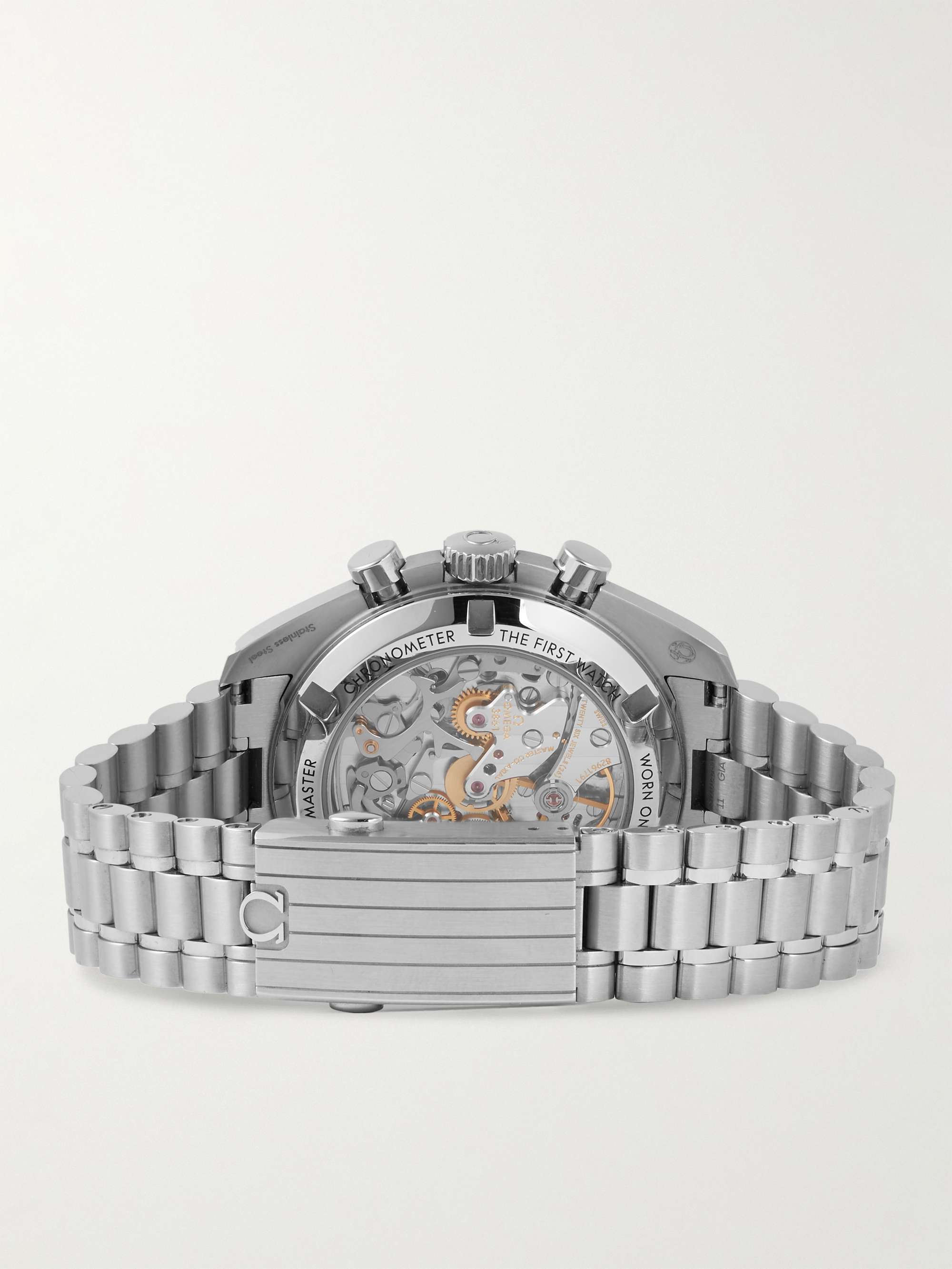 OMEGA Pre-Owned 2021 Speedmaster Moonwatch Hand-Wound 42mm Stainless Steel Watch, Ref. No. 310.30.42.50.01.002