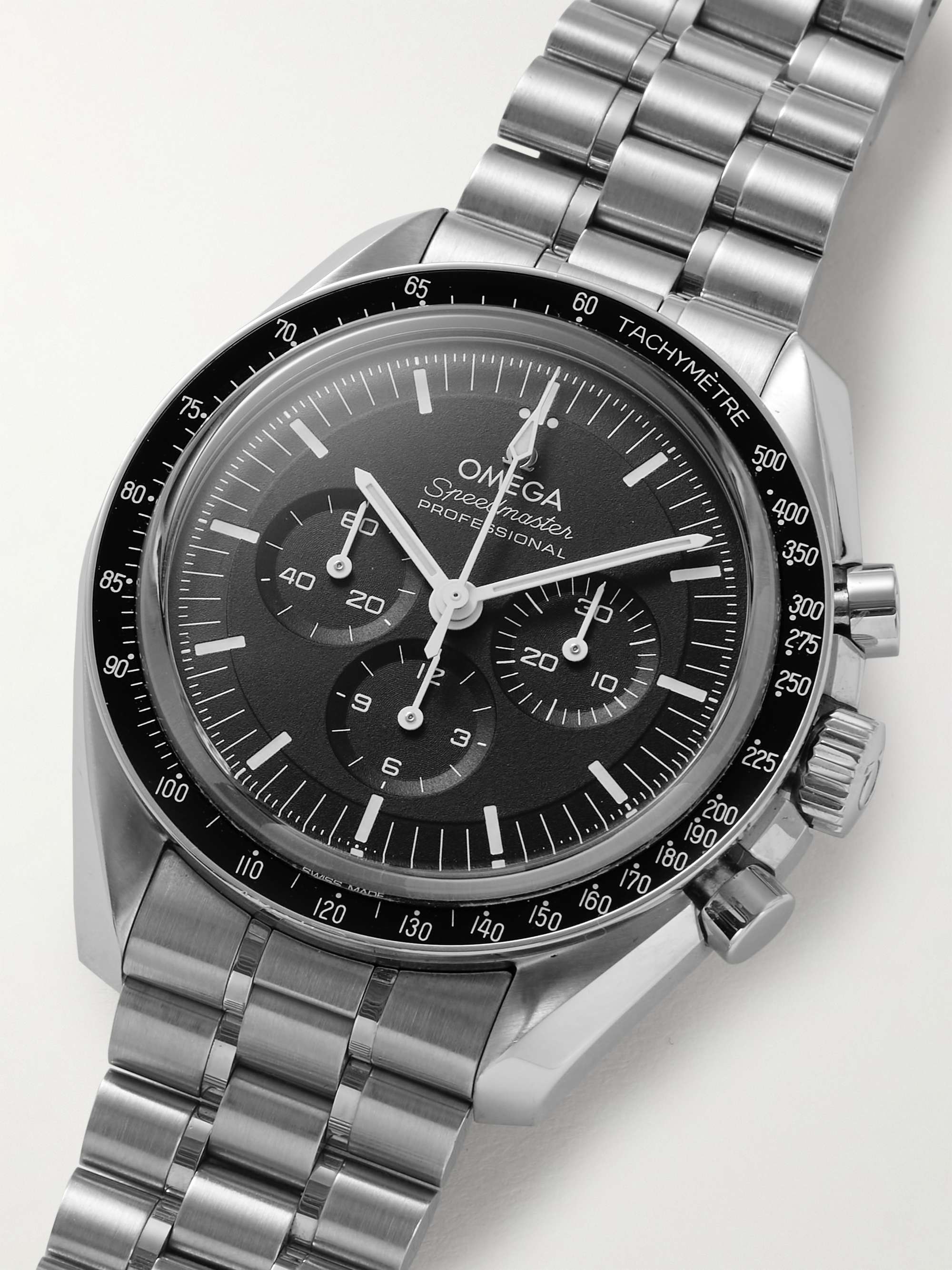 OMEGA Pre-Owned 2021 Speedmaster Moonwatch Hand-Wound 42mm Stainless Steel Watch, Ref. No. 310.30.42.50.01.002