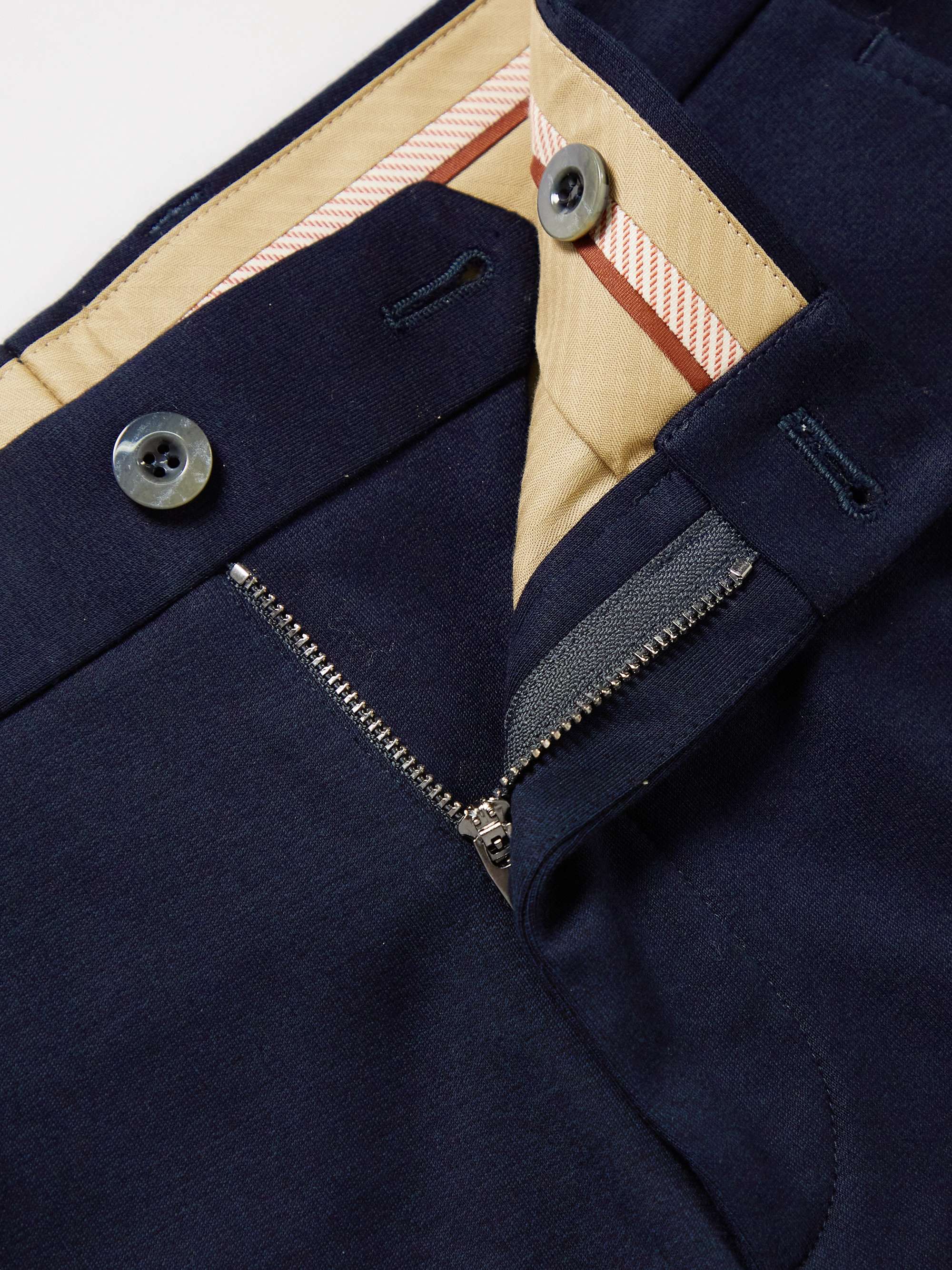 LORO PIANA Straight-Leg Cotton-Jersey Trousers