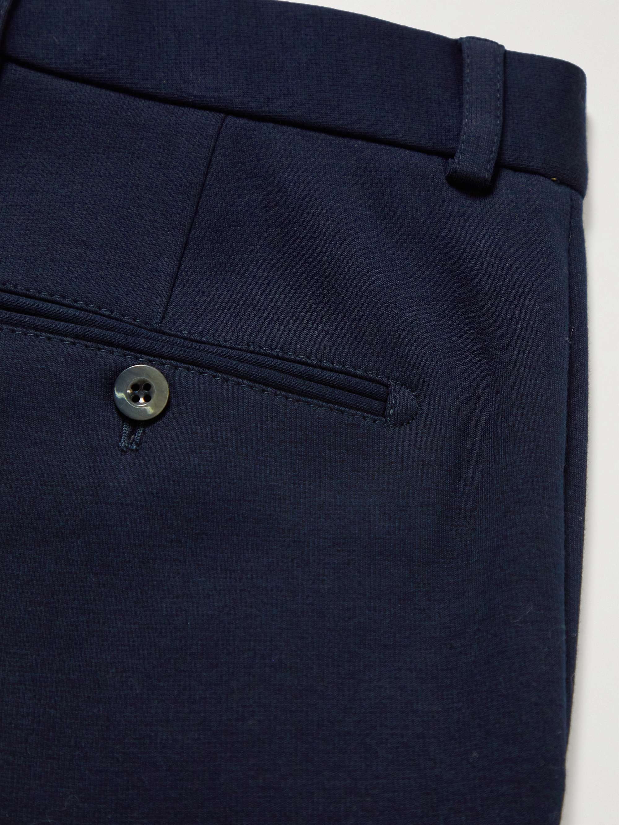 LORO PIANA Straight-Leg Cotton-Jersey Trousers