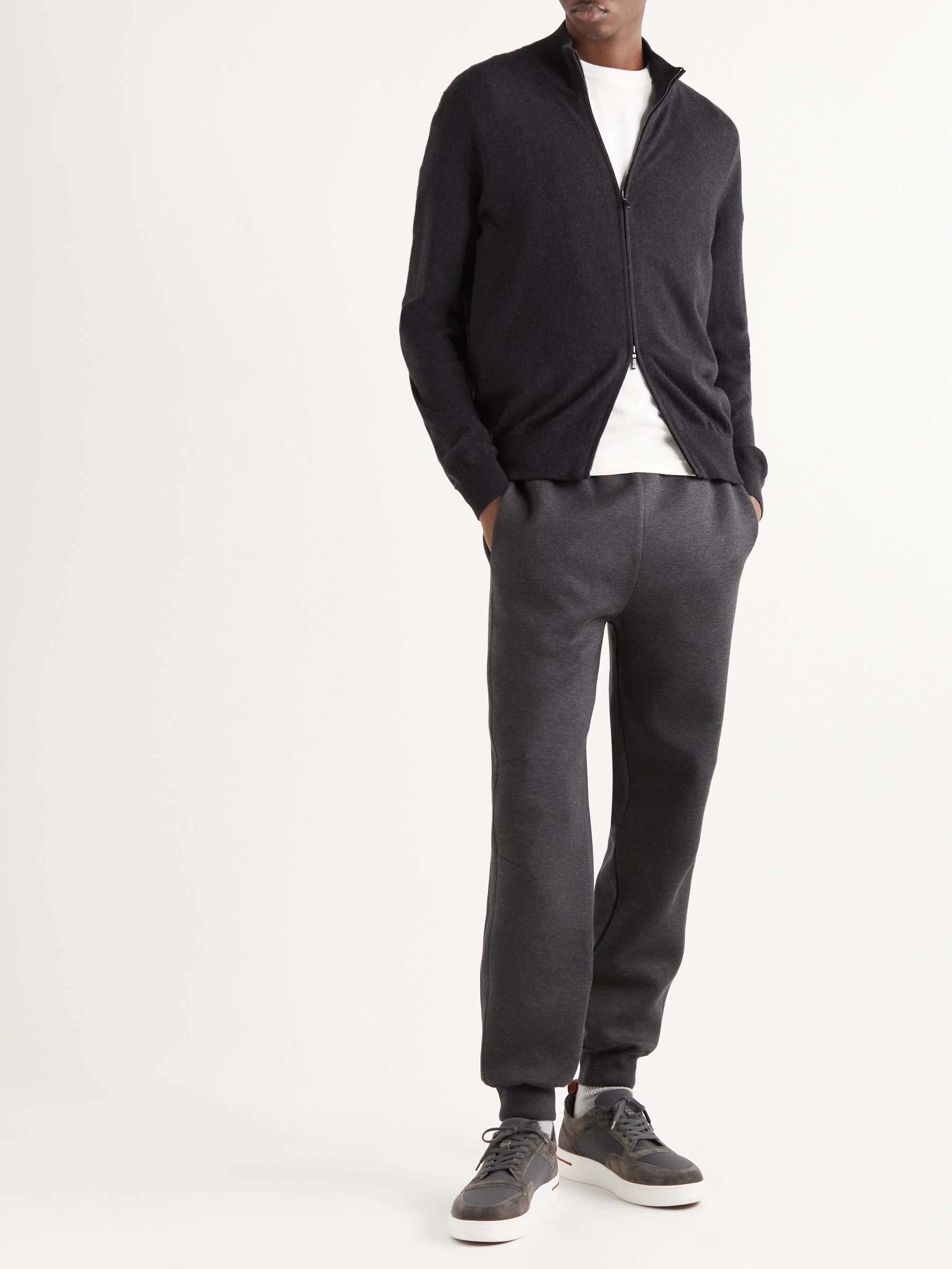 LORO PIANA Slim-Fit Baby Cashmere Zip-Up Cardigan