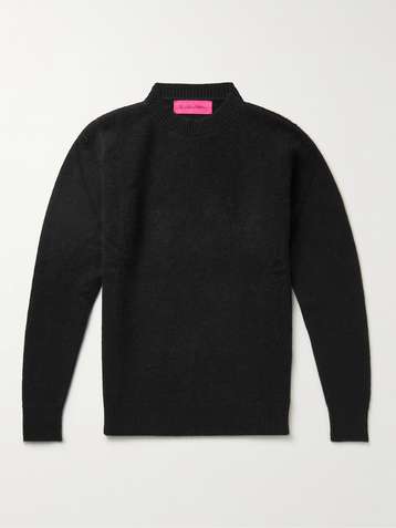 Cable- and Pointelle-Knit Wool Sweater