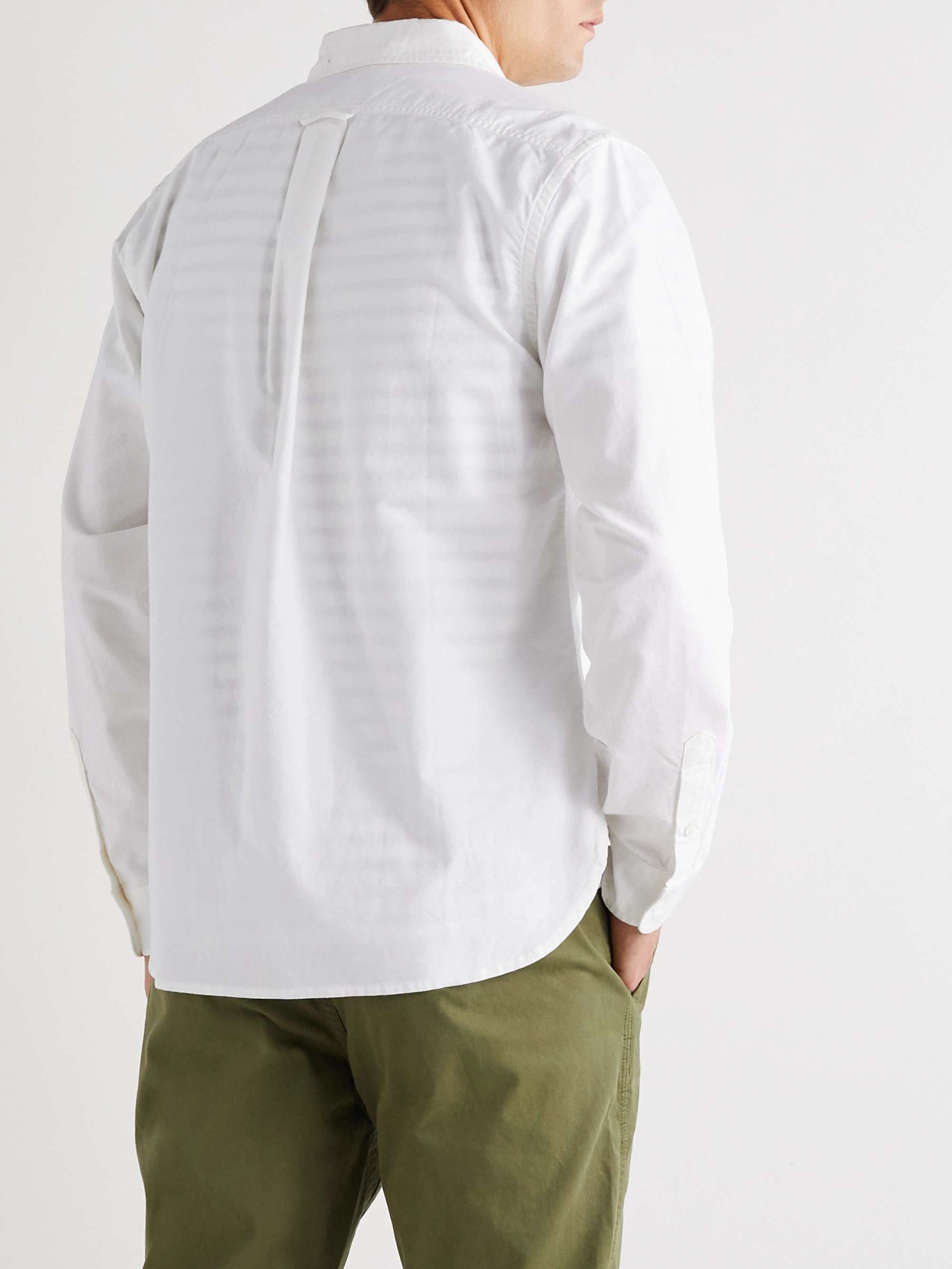 ALEX MILL Button-Down Collar Overdyed Cotton Oxford Shirt