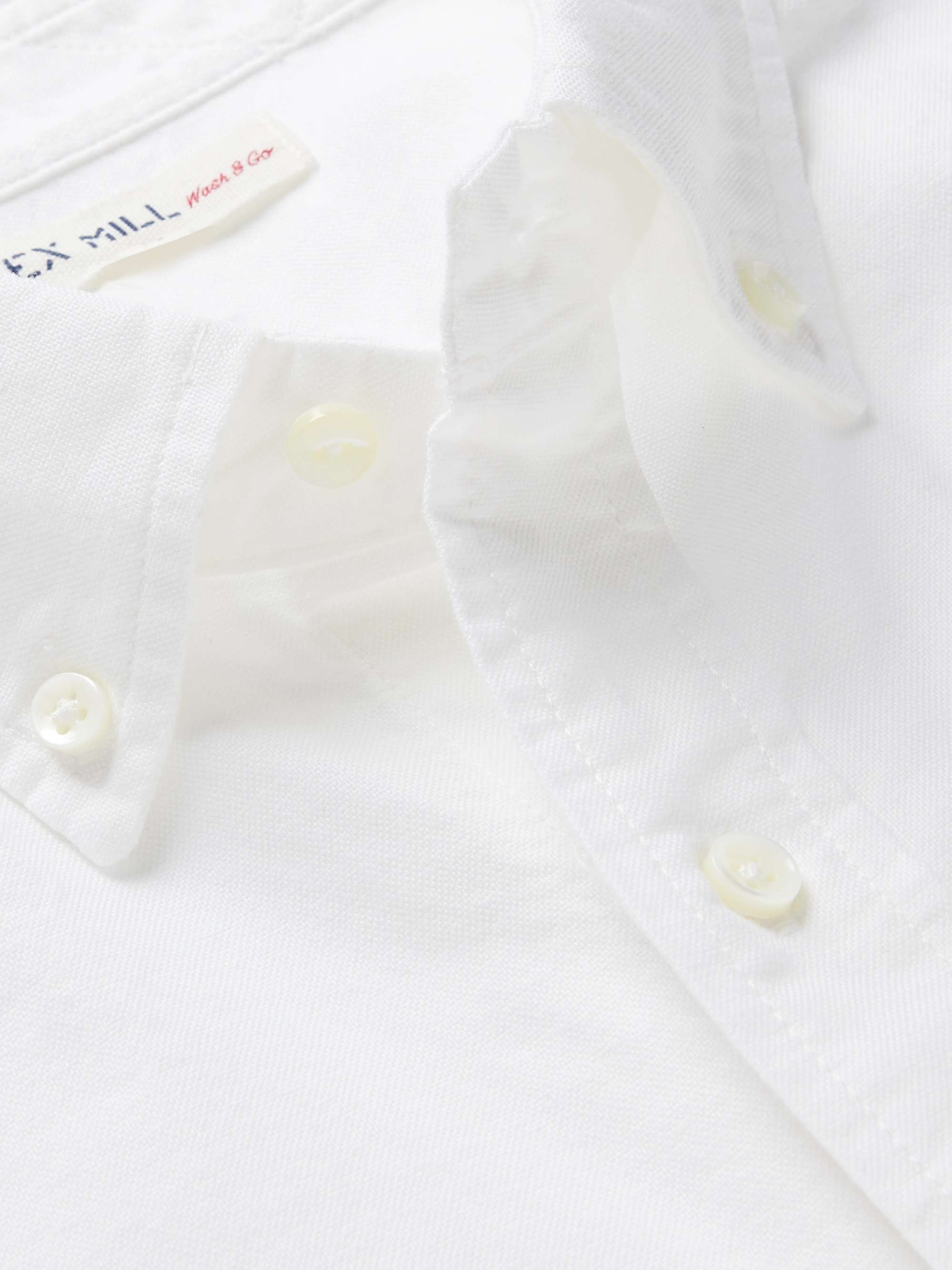 ALEX MILL Button-Down Collar Overdyed Cotton Oxford Shirt