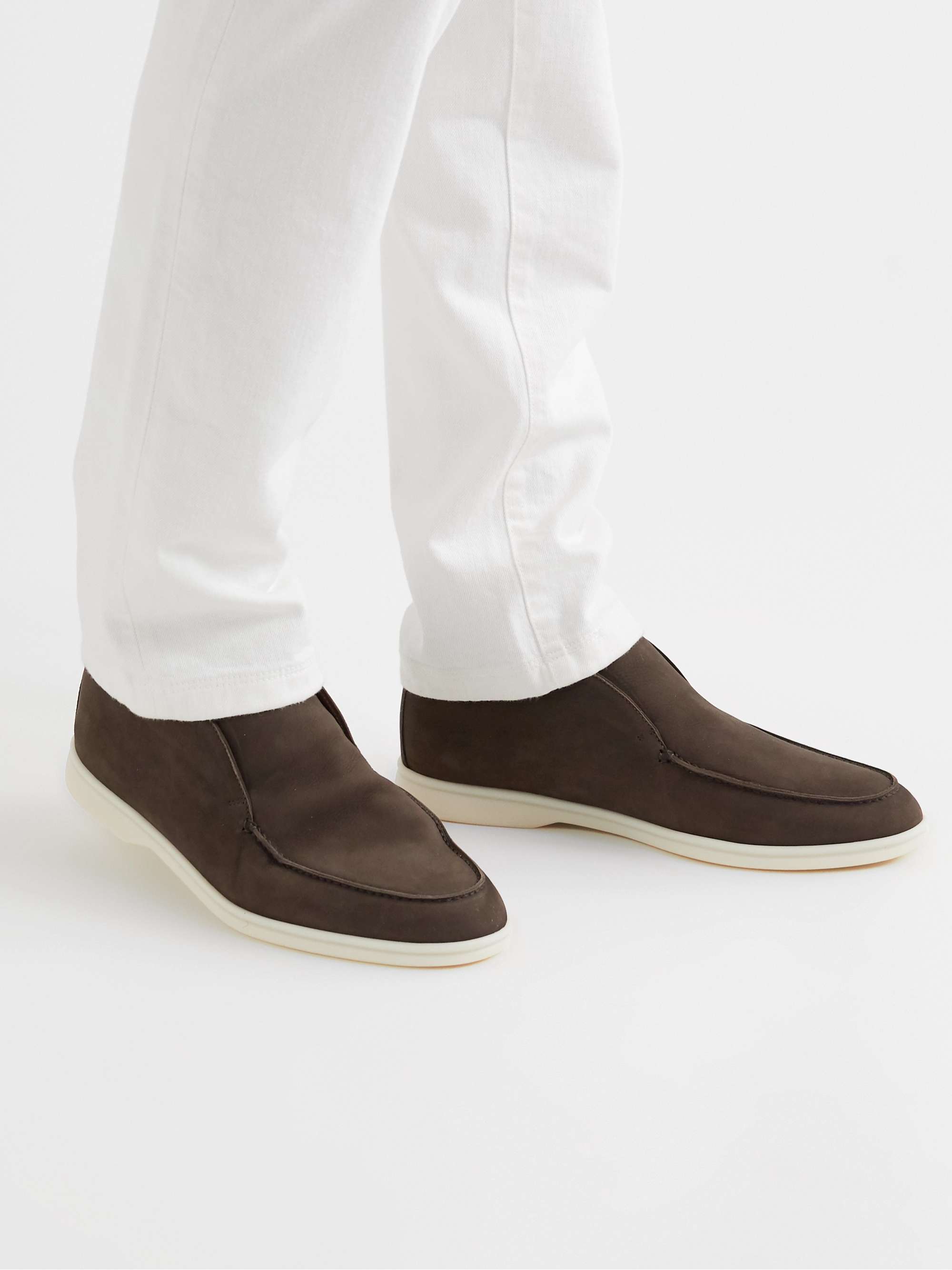 LORO PIANA Open Walk Nubuck Boots