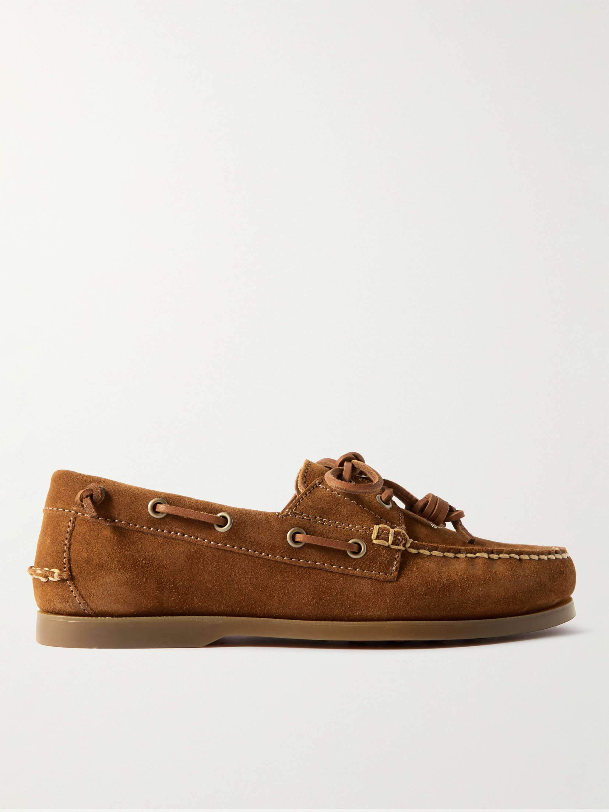 POLO RALPH LAUREN Merton Suede Boat Shoes for Men | MR PORTER