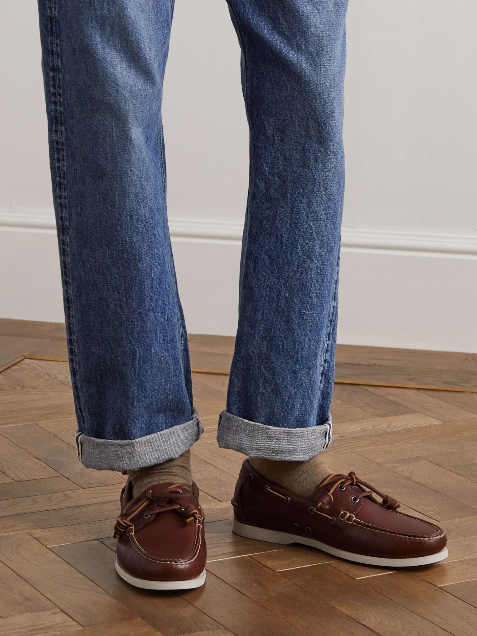 POLO RALPH LAUREN Merton Leather Boat Shoes | MR PORTER