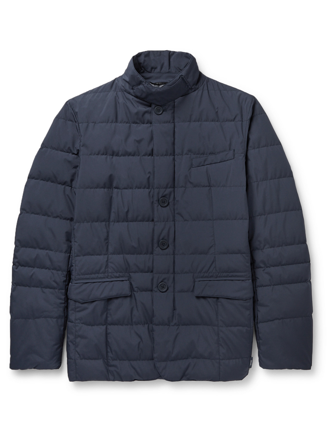 Herno Laminar Gore-tex Windstopper Down Jacket In Blue