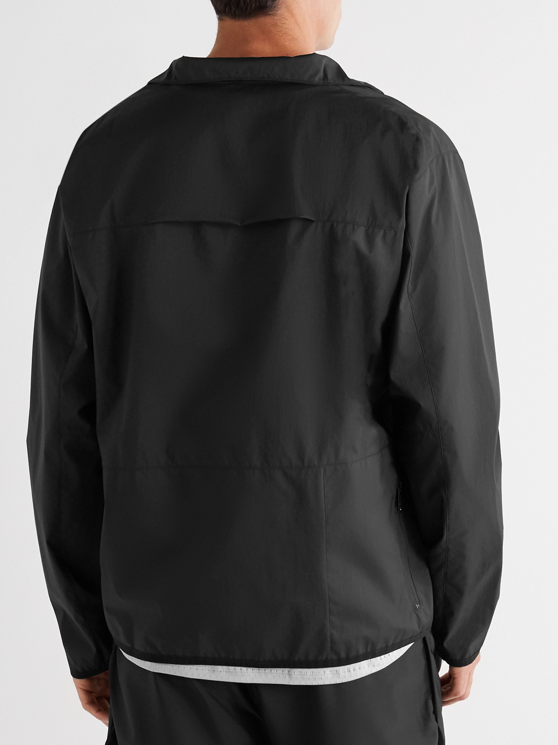 Shop District Vision Theo Shell Half-zip Jacket In Black