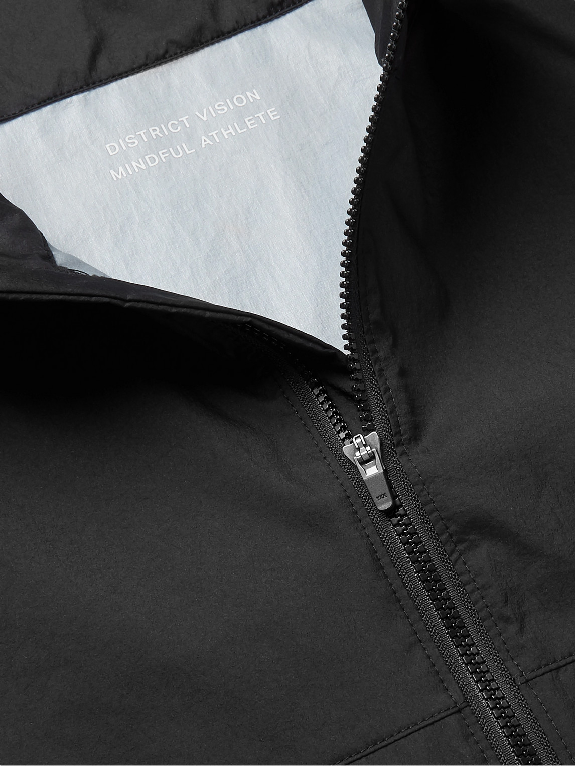 Shop District Vision Theo Shell Half-zip Jacket In Black