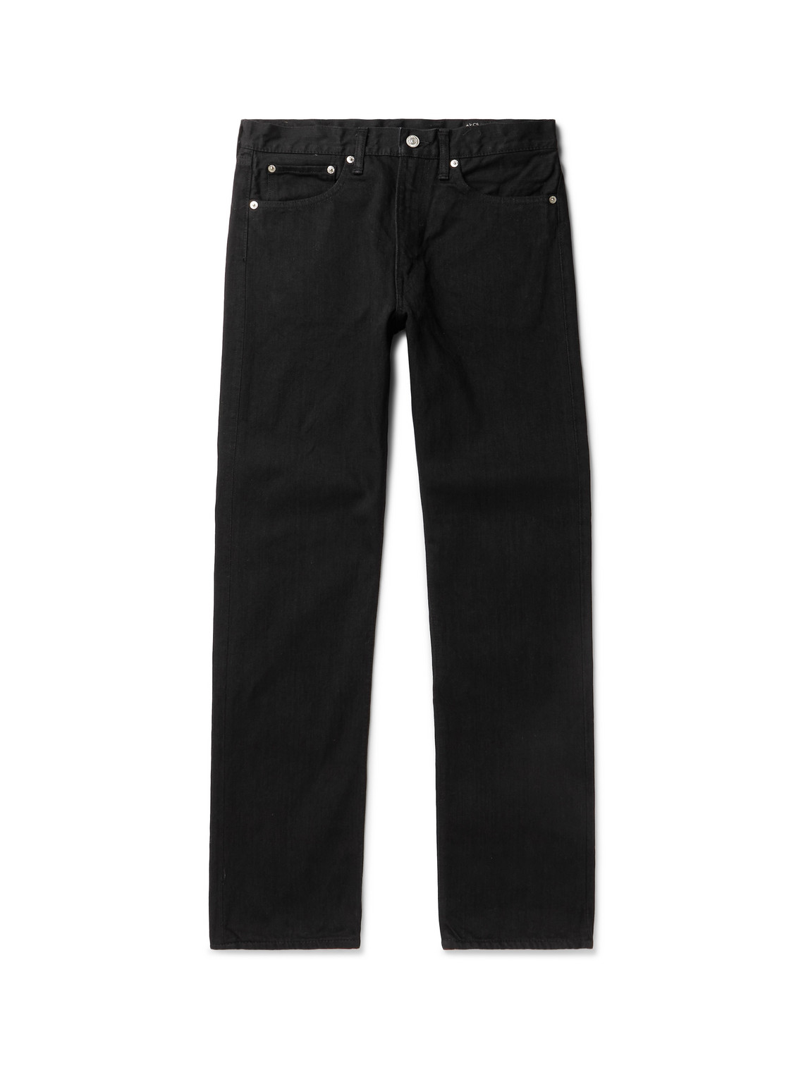 Shop Orslow 107 Slim-fit Denim Jeans In Black