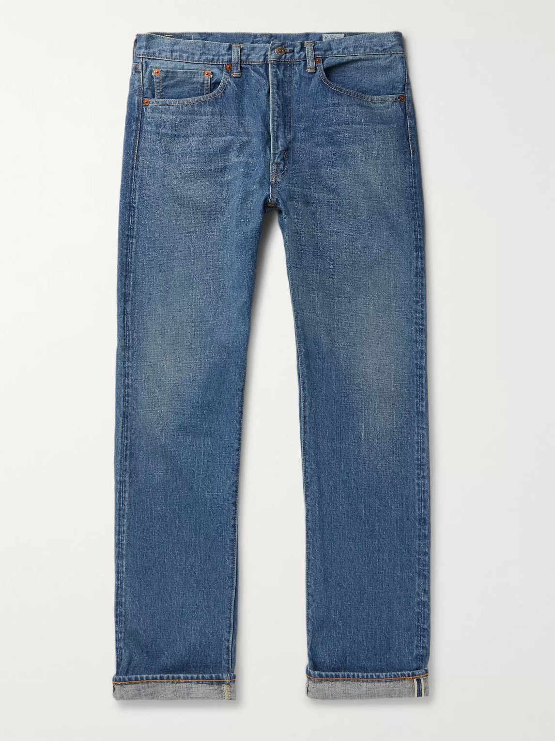 Orslow 107 Slim-fit Selvedge Denim Jeans In Blue