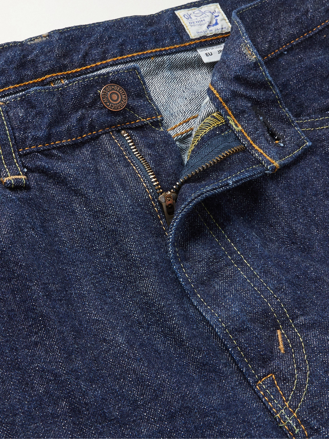 Shop Orslow 107 Slim-fit Selvedge Denim Jeans In Blue