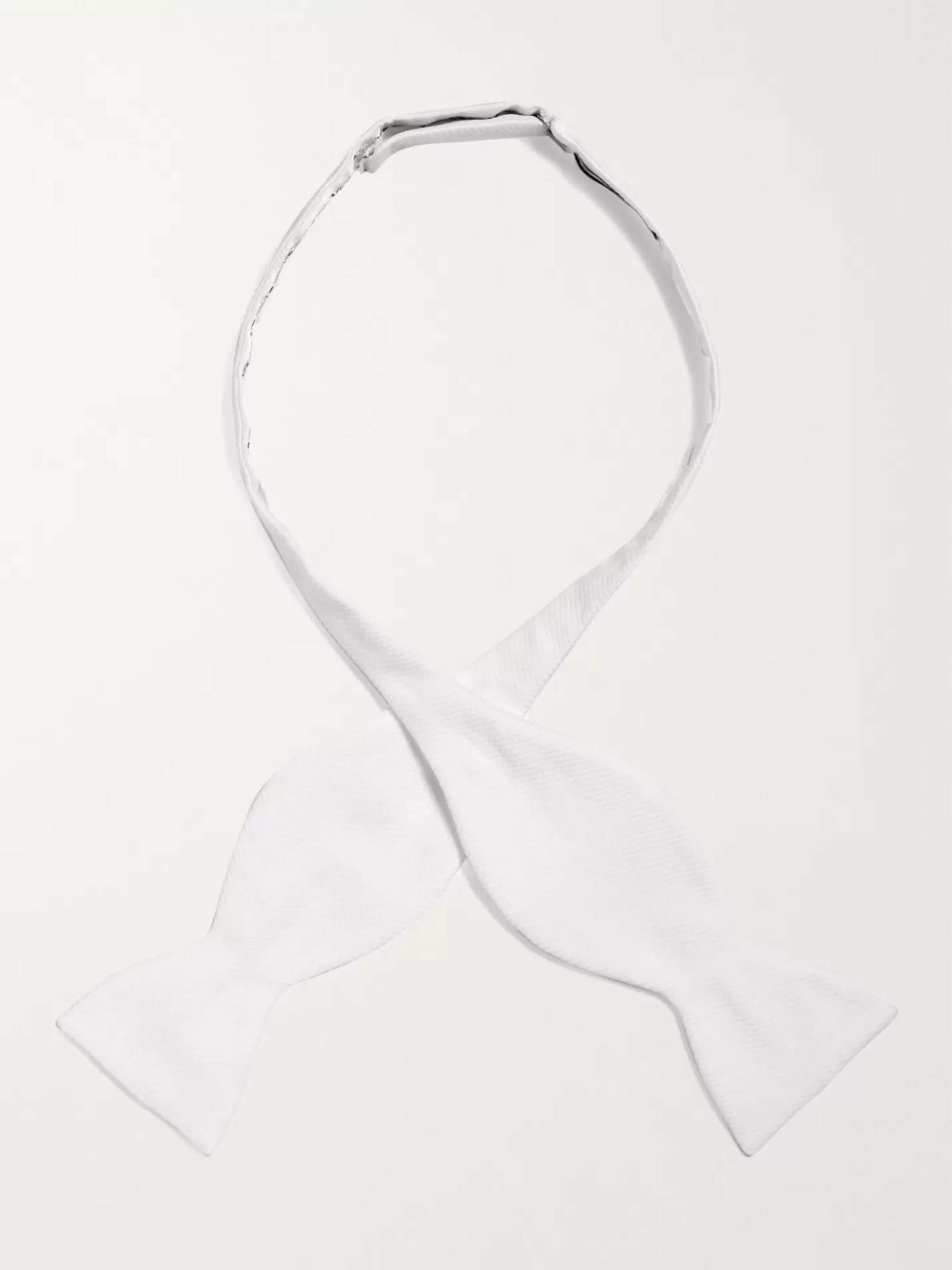 TURNBULL & ASSER Pre-Tied Cotton-Piqué Bow Tie