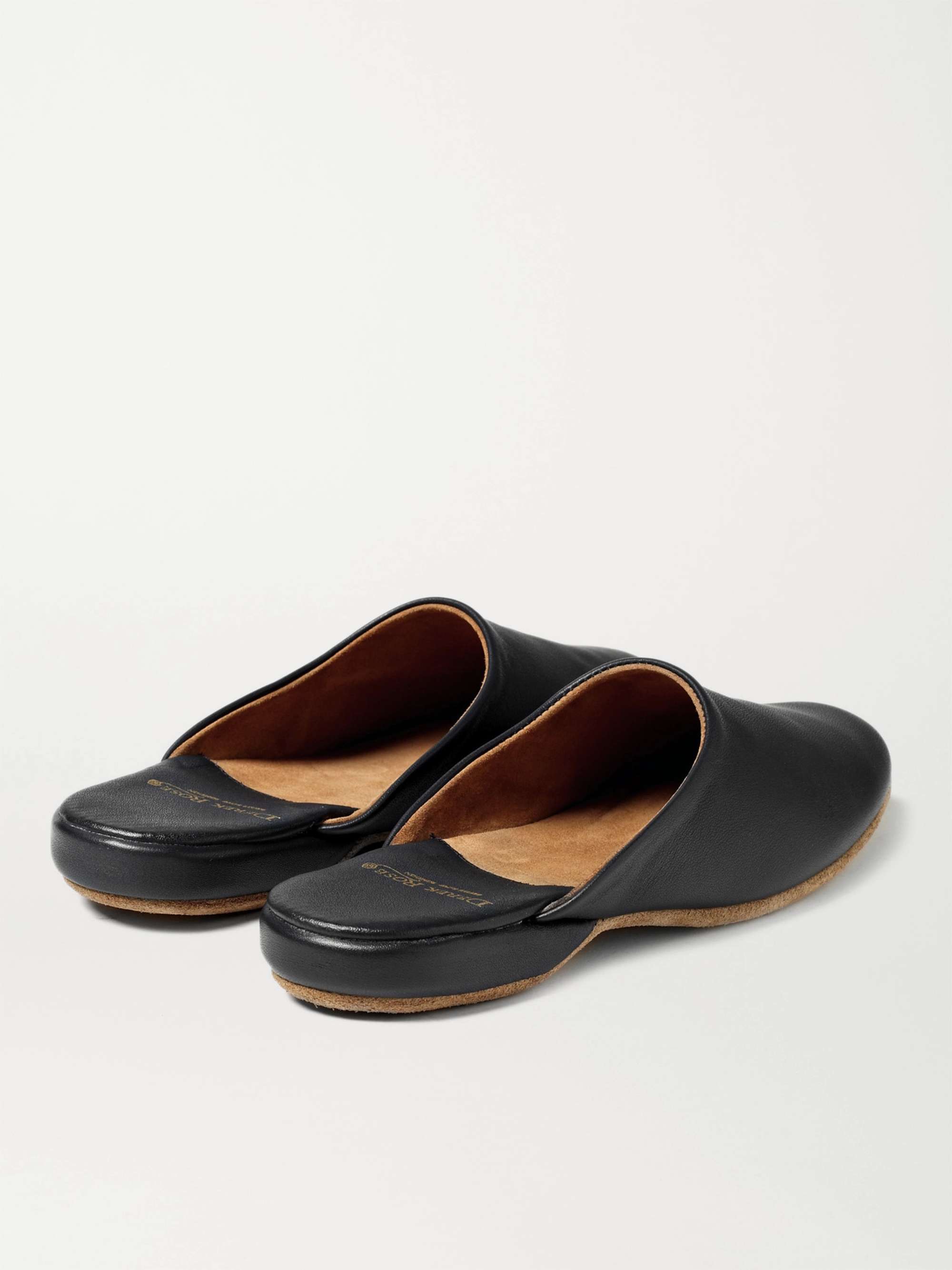 DEREK Morgan Leather Slippers for Men | MR PORTER