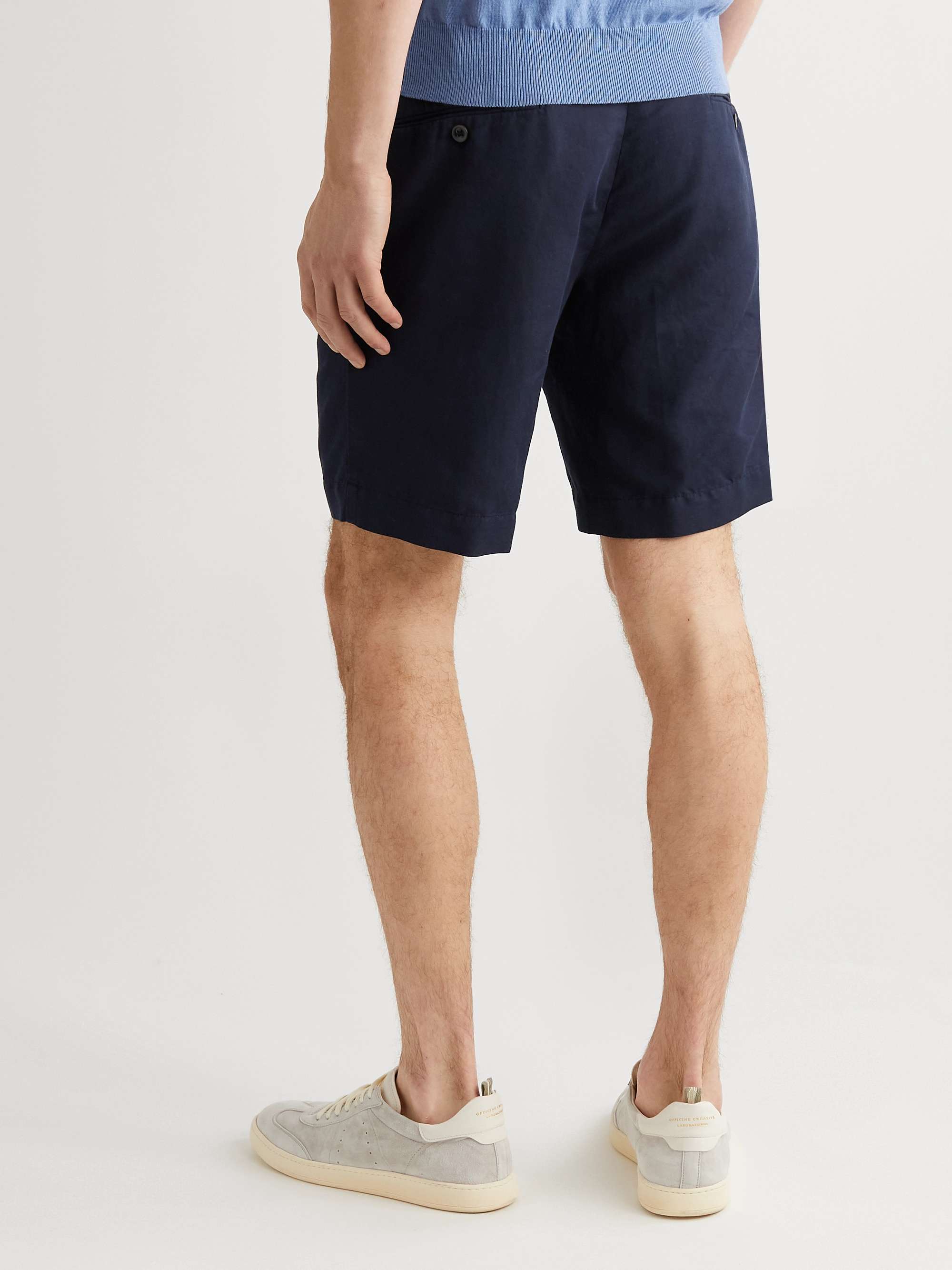 INCOTEX Slim-Fit Linen and Cotton-Blend Shorts for Men | MR PORTER