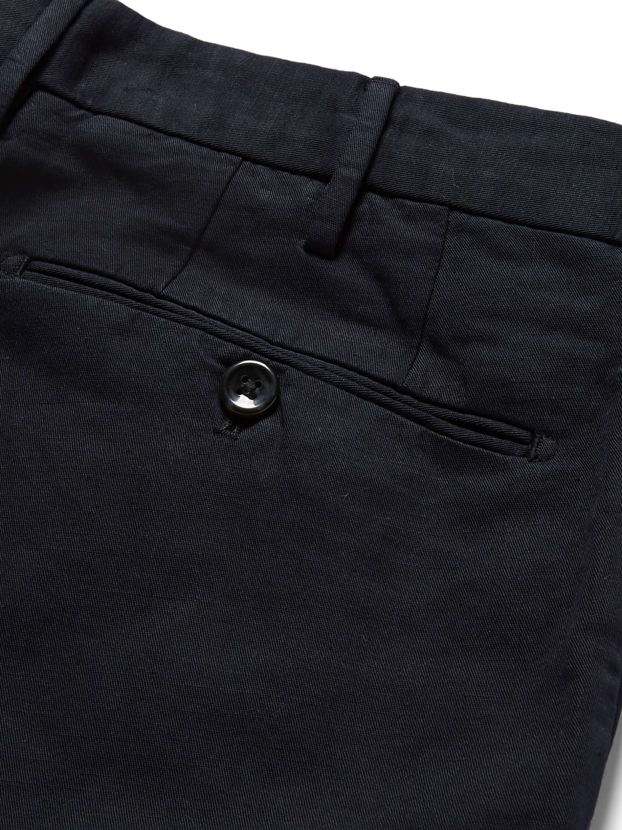 INCOTEX Slim-Fit Linen and Cotton-Blend Shorts for Men | MR PORTER