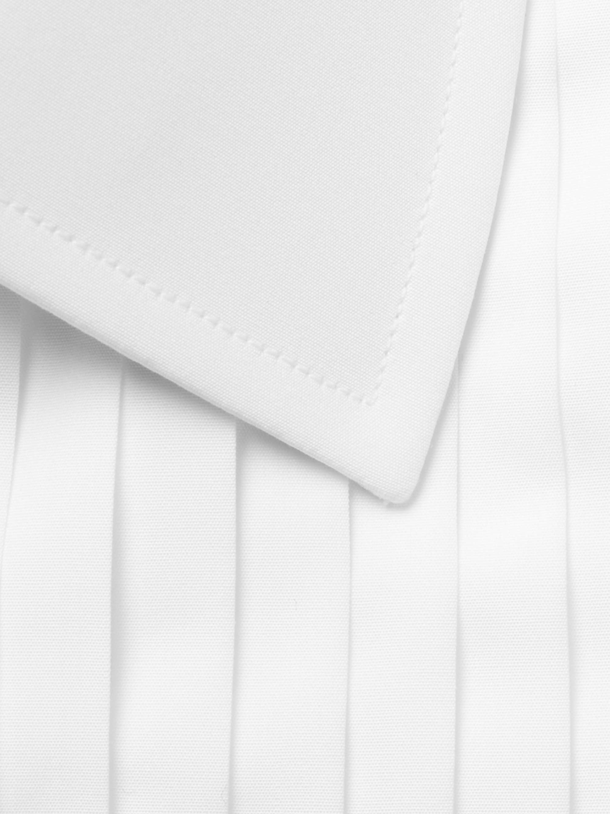 TURNBULL & ASSER White Sea Island Cotton Tuxedo Shirt