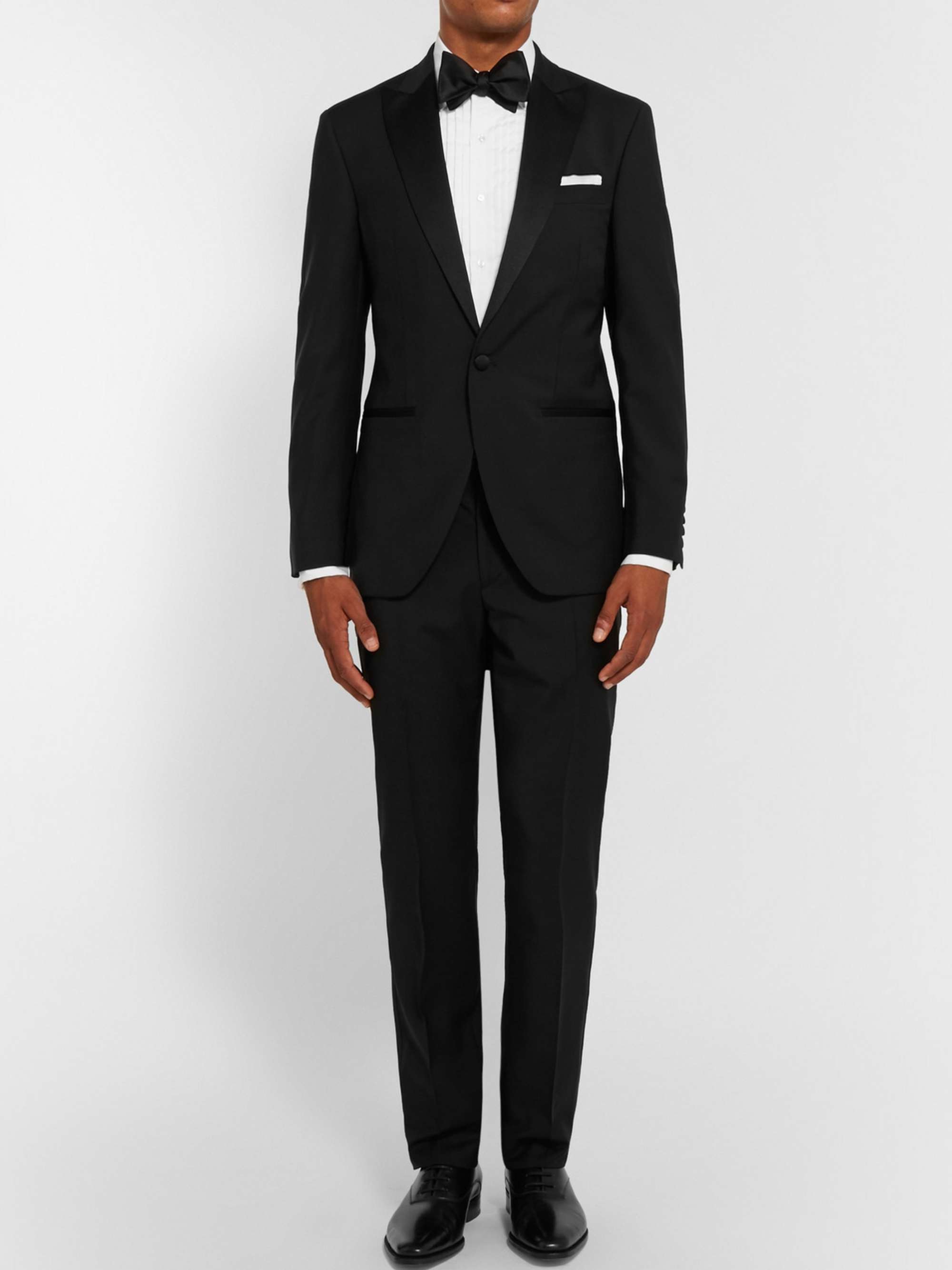 TURNBULL & ASSER White Sea Island Cotton Tuxedo Shirt