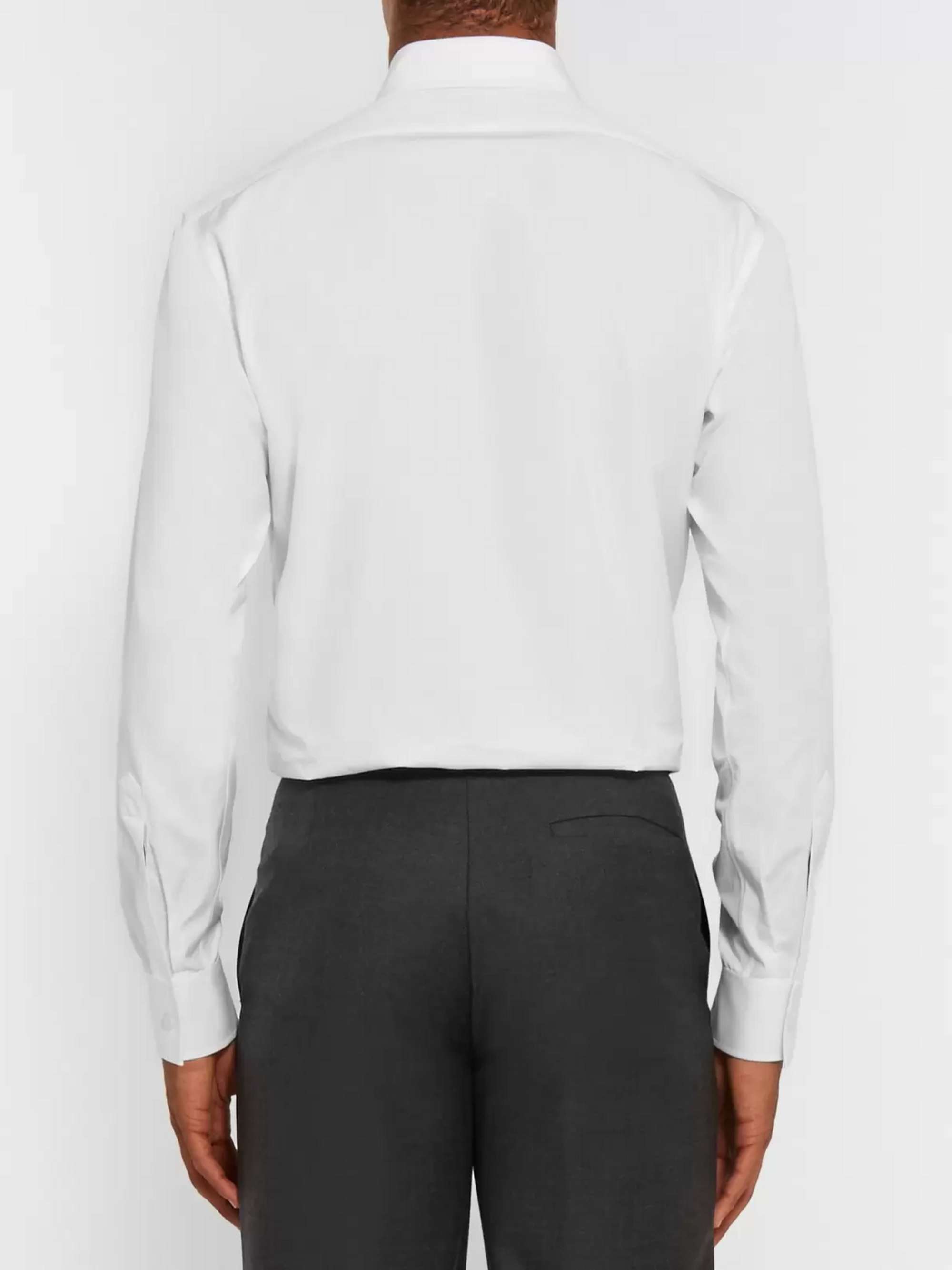 CHARVET White Slim-Fit Cotton Shirt