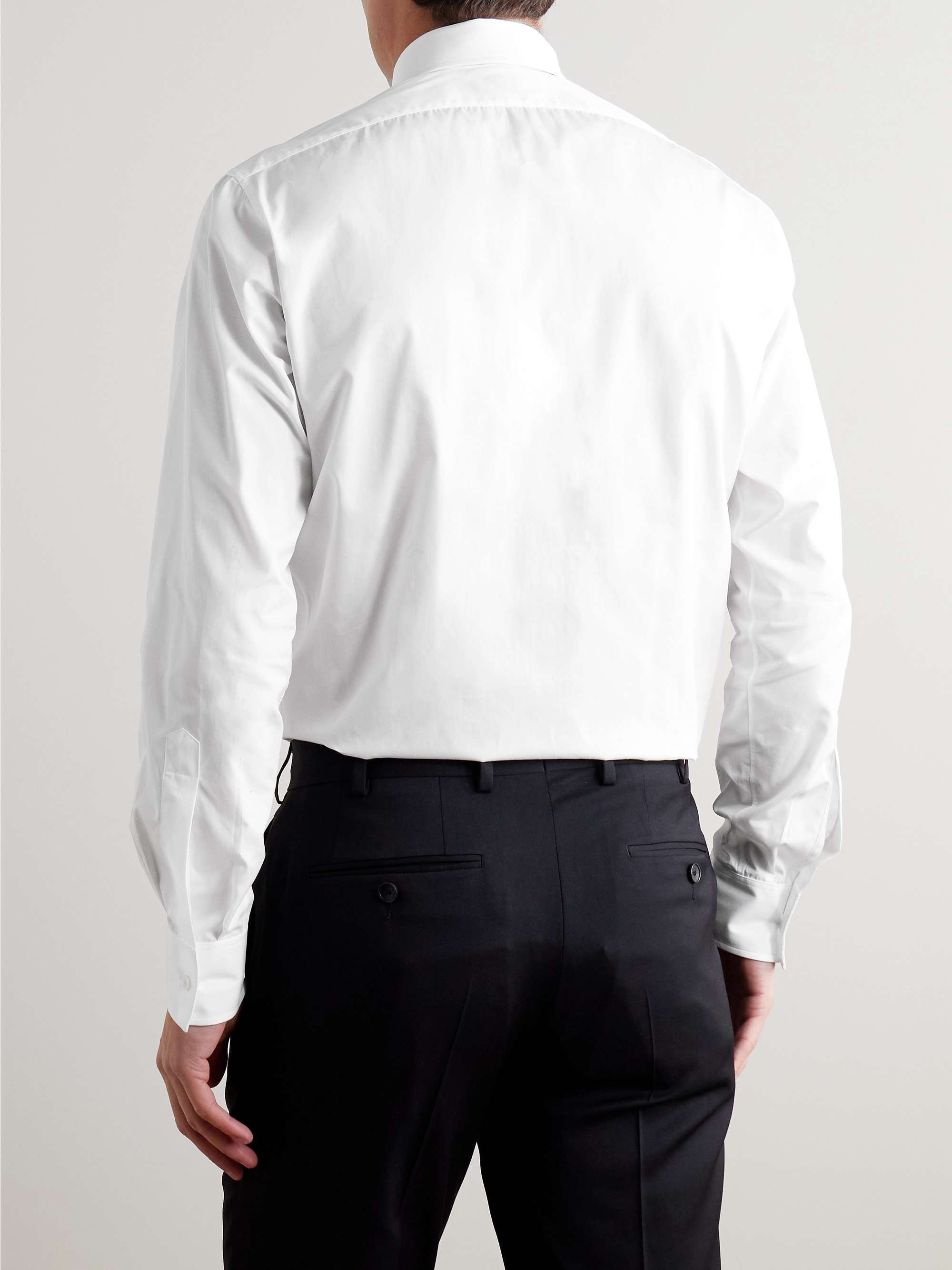 CHARVET White Slim-Fit Cotton Shirt