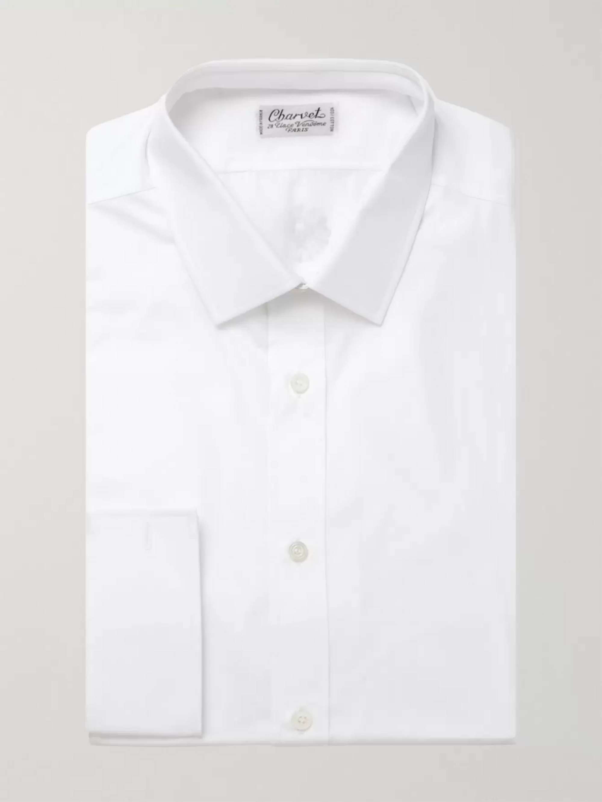 CHARVET White Slim-Fit Cotton Shirt