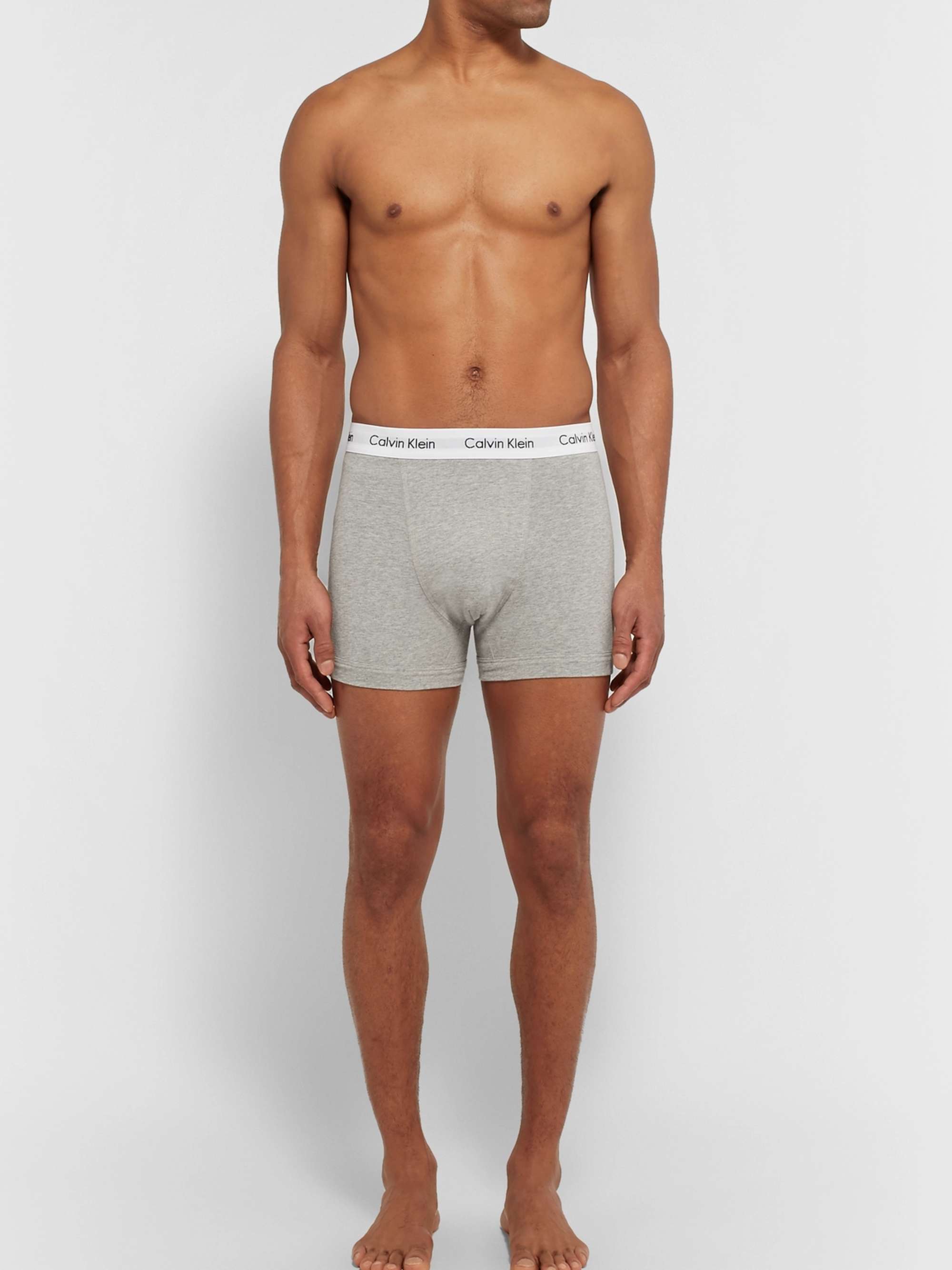 Stretch cotton boxer briefs