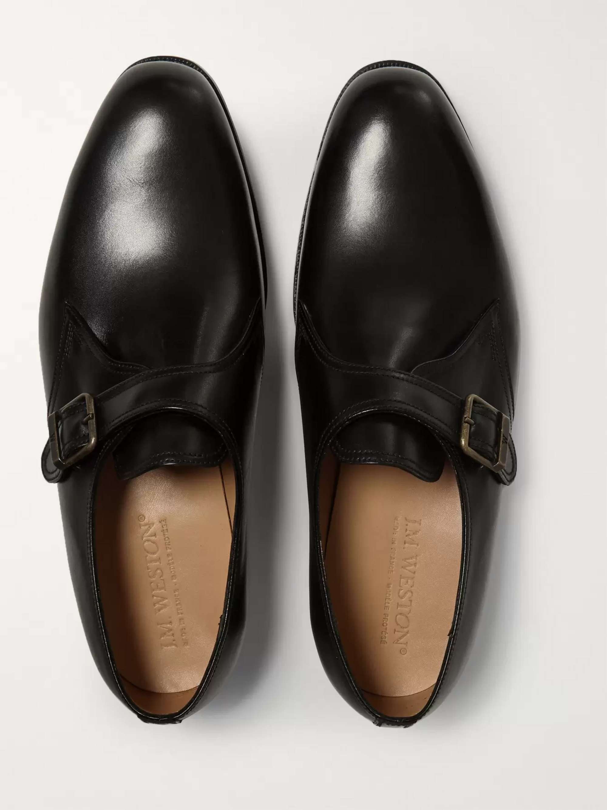 J.M. WESTON 531 Leather Monk Strap Shoes