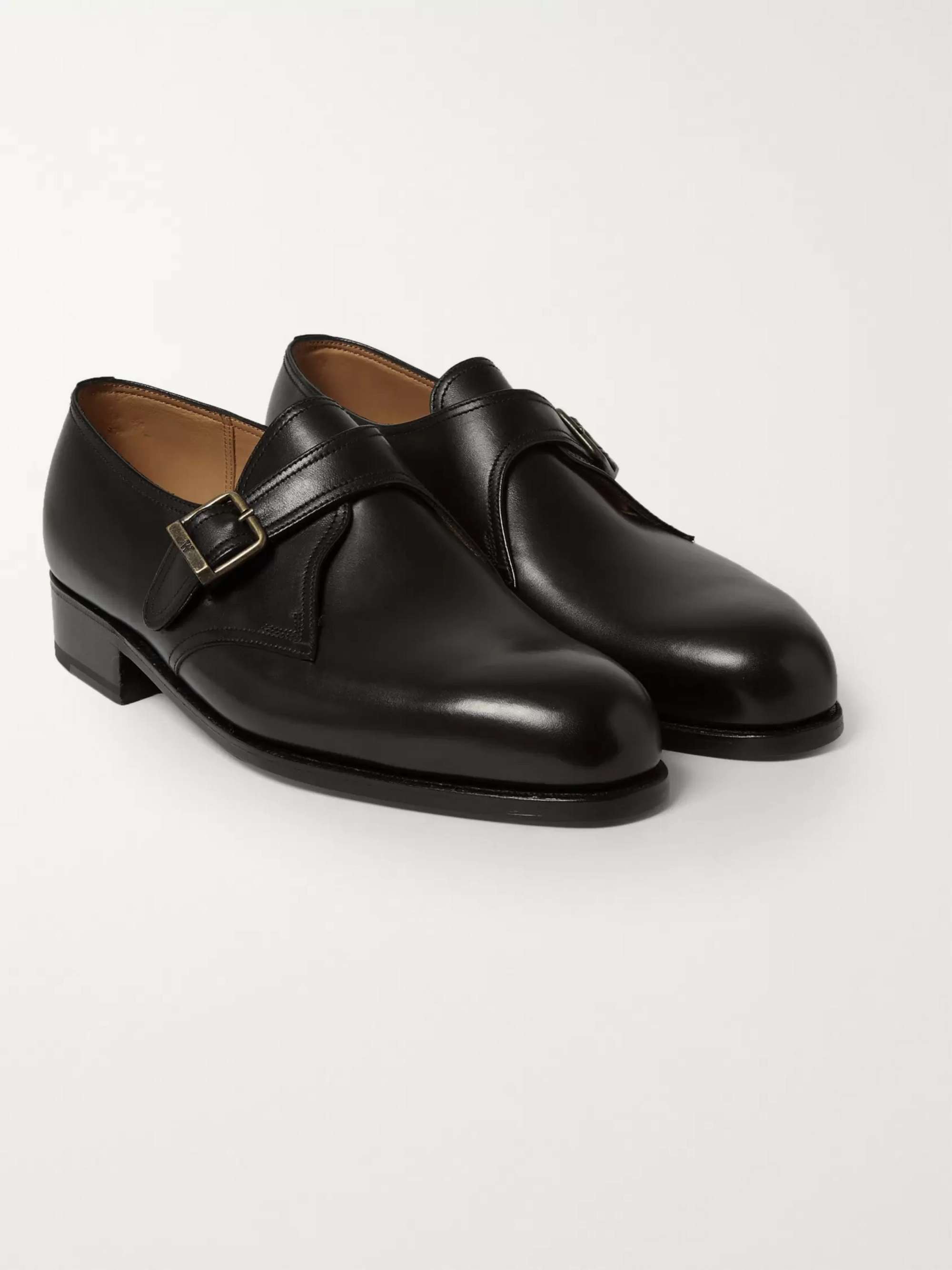 J.M. WESTON 531 Leather Monk Strap Shoes