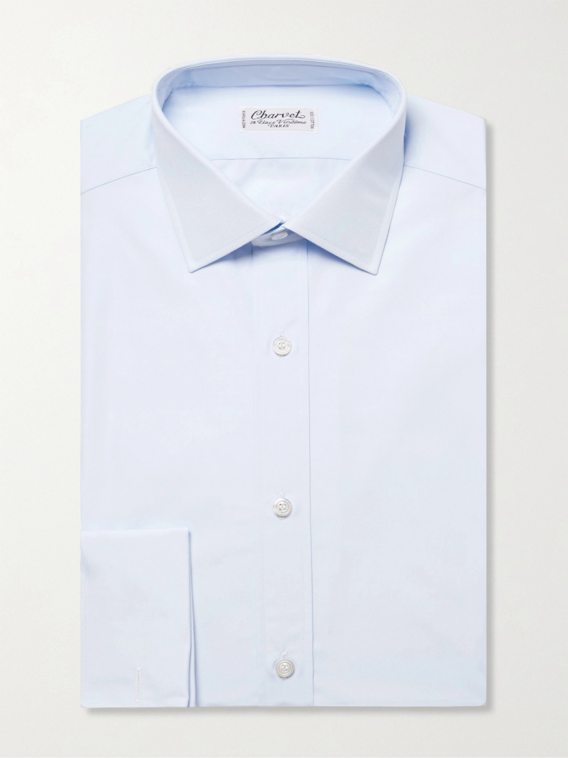 Charvet Slim-Fit Double Cuff Cotton-Poplin Shirt - Men