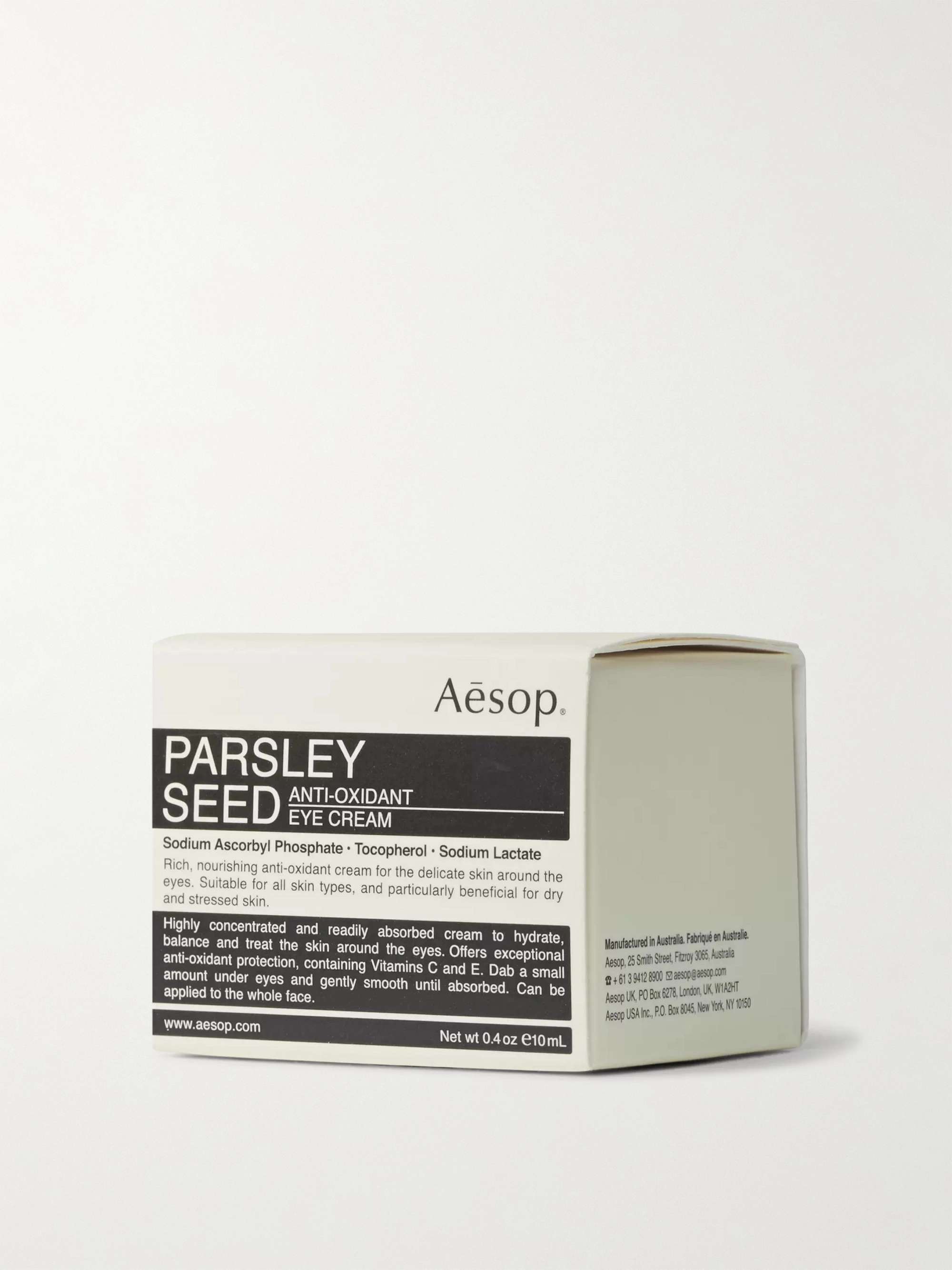 AESOP Parsley Seed Anti-Oxidant Eye Cream, 10ml