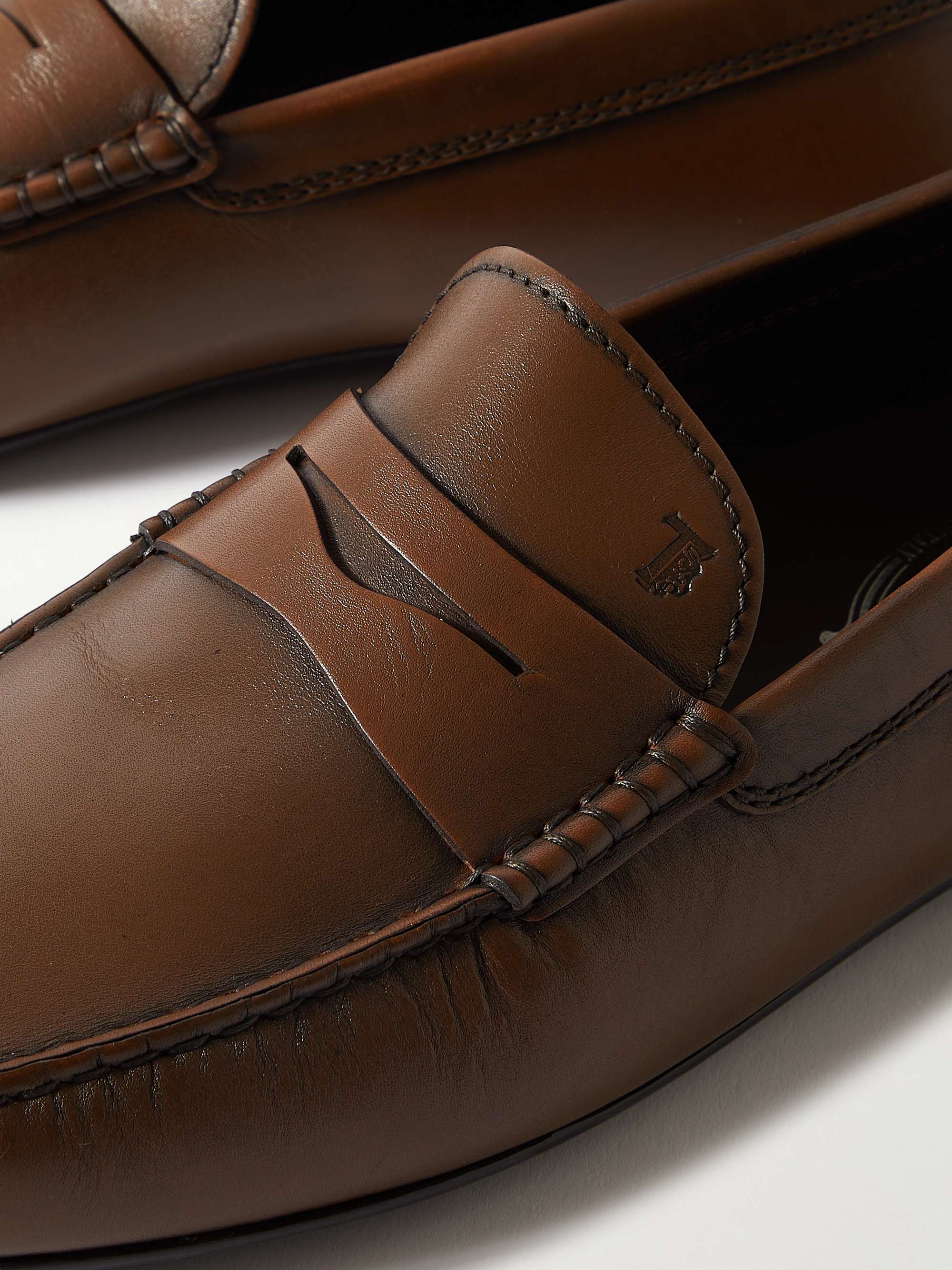 TOD'S City Gommino Leather Penny Loafers