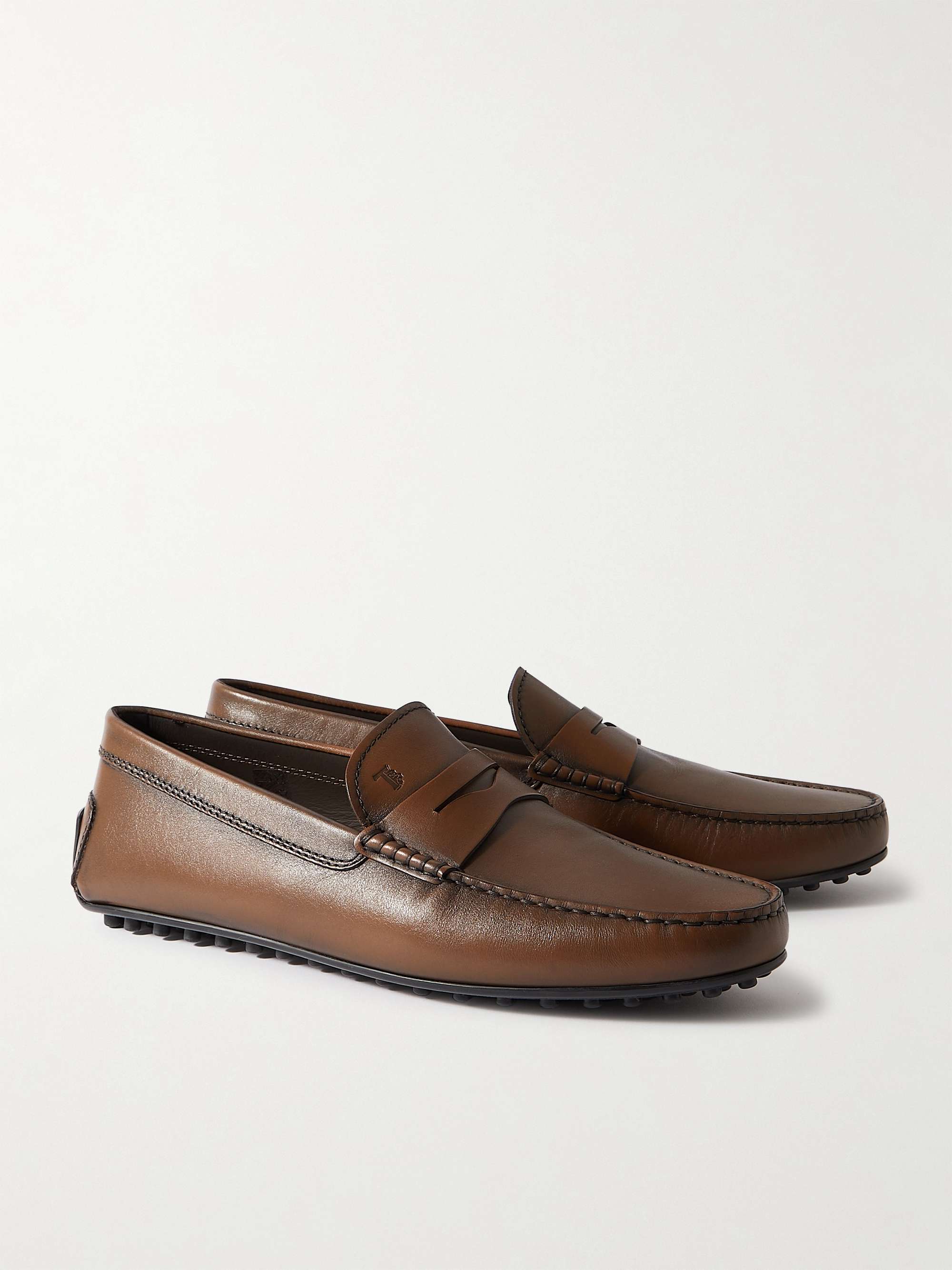 TOD'S City Gommino Leather Penny Loafers