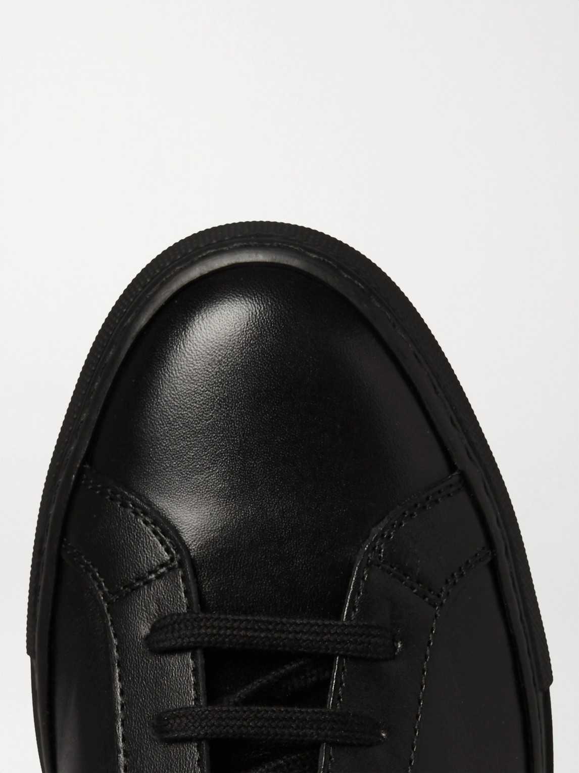 Shop Common Projects Original Achilles Leather High-top Sneakers In Black