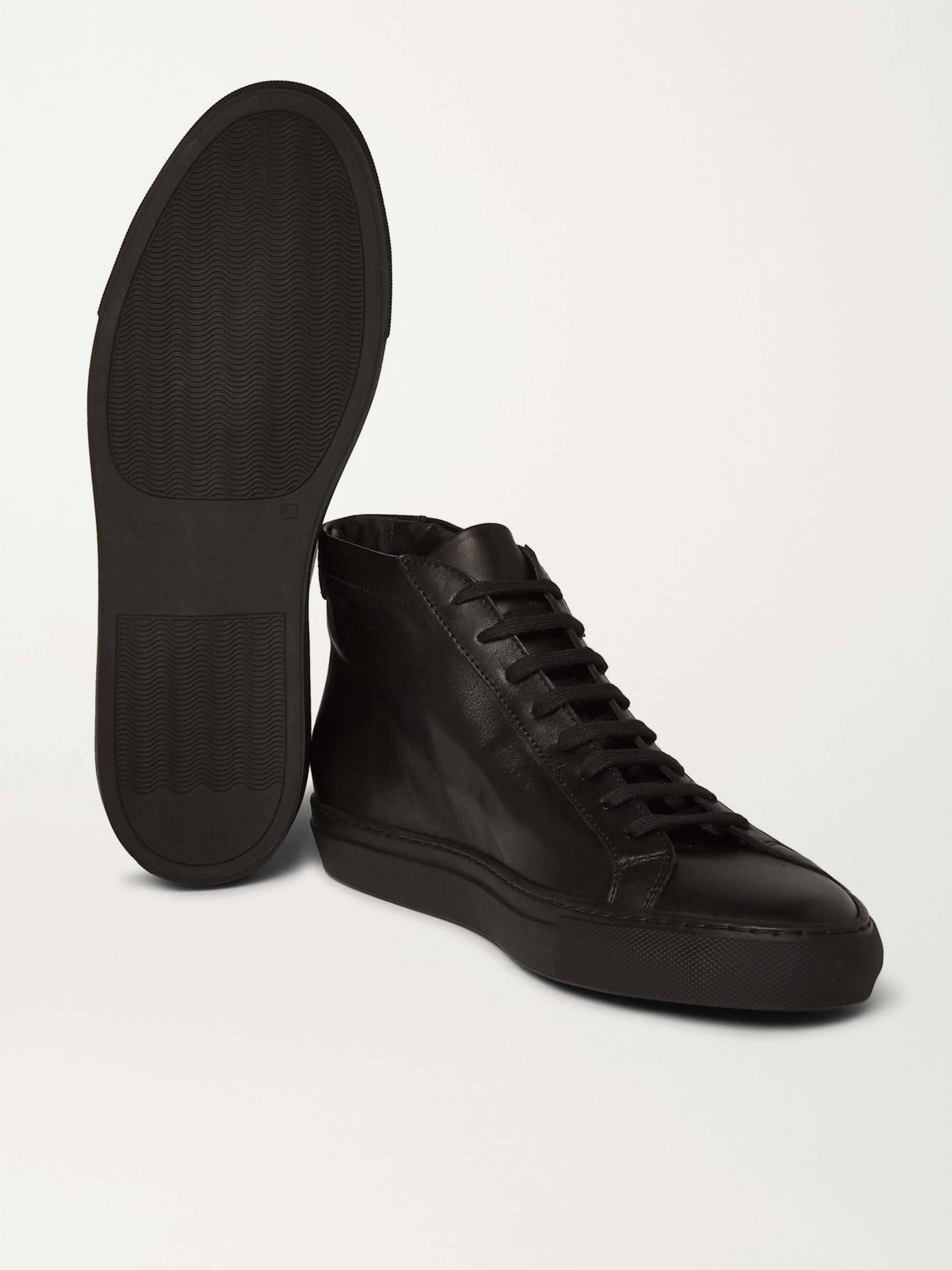 slap complicated lyrics Black Original Achilles Leather High-Top Sneakers | COMMON PROJECTS | MR  PORTER
