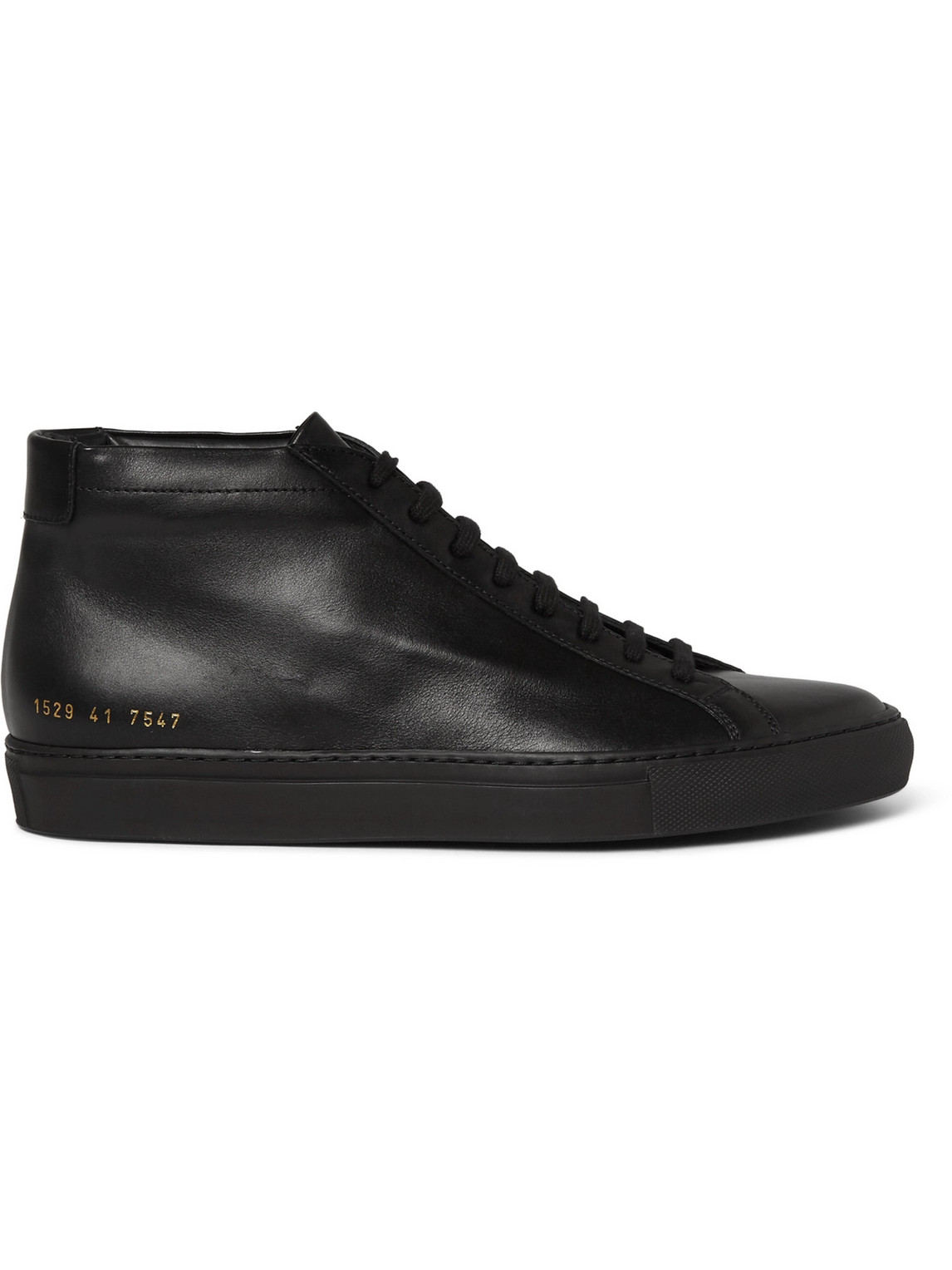 Shop Common Projects Original Achilles Leather High-top Sneakers In Black