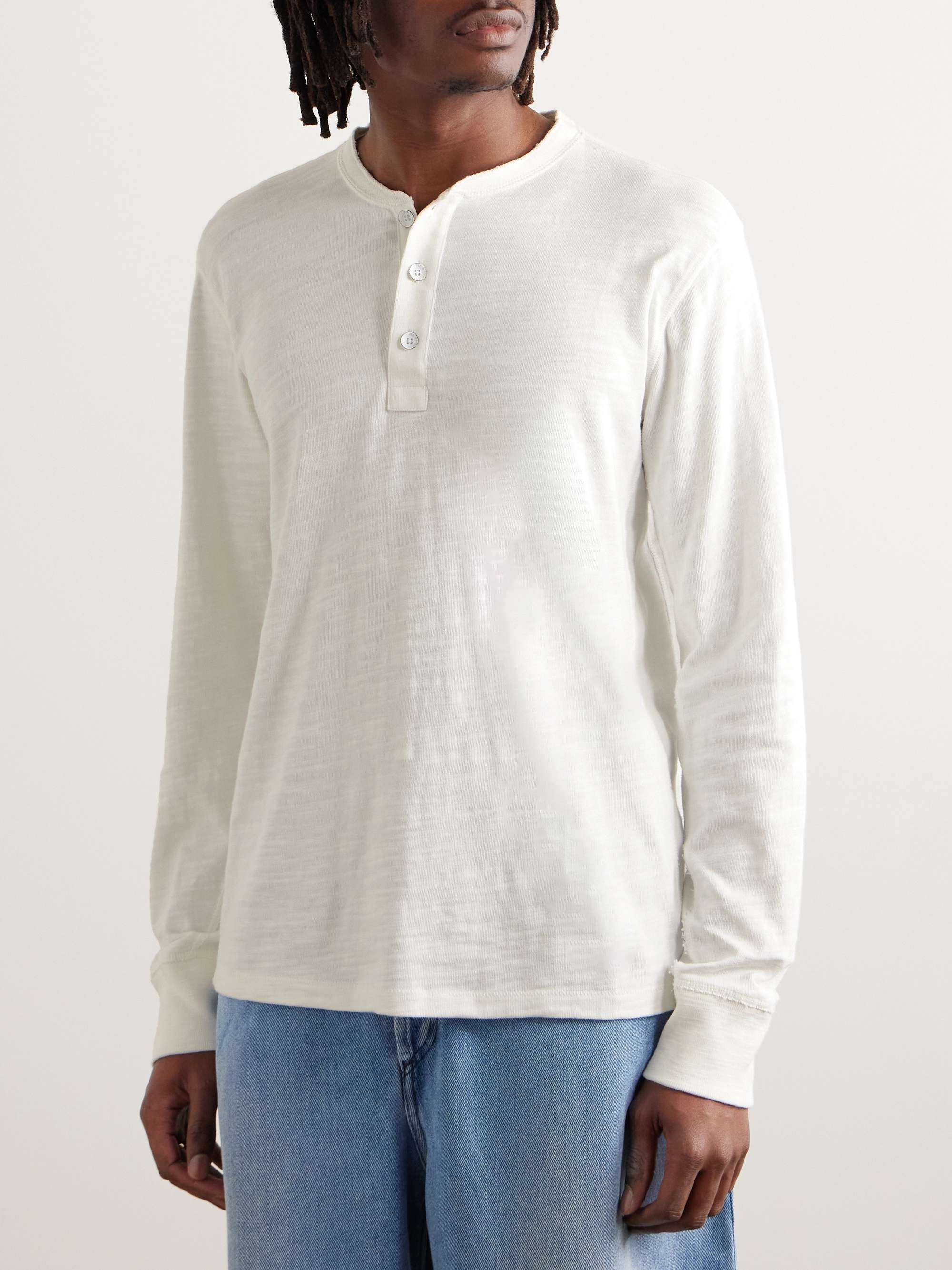 RAG & BONE Cotton-Jersey Henley T-Shirt