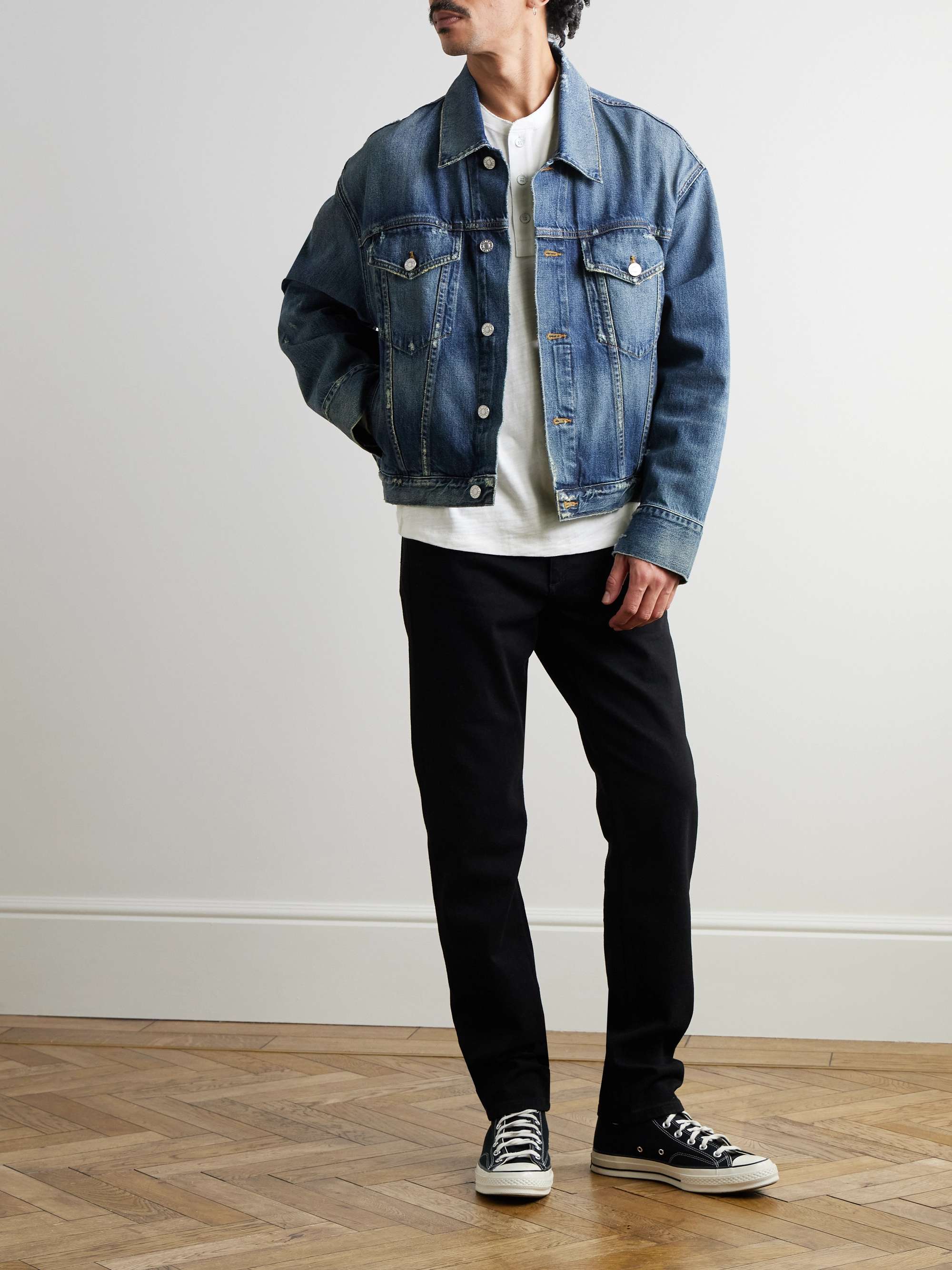 RAG & BONE Cotton-Jersey Henley T-Shirt