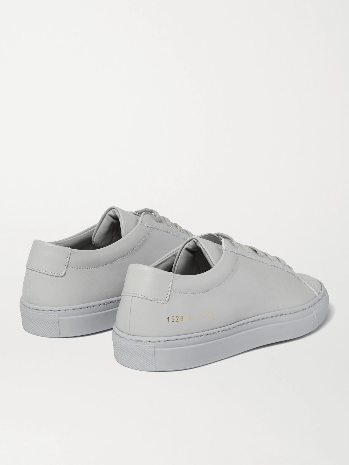 Shop Common Projects Original Achilles Leather Sneakers In Gray