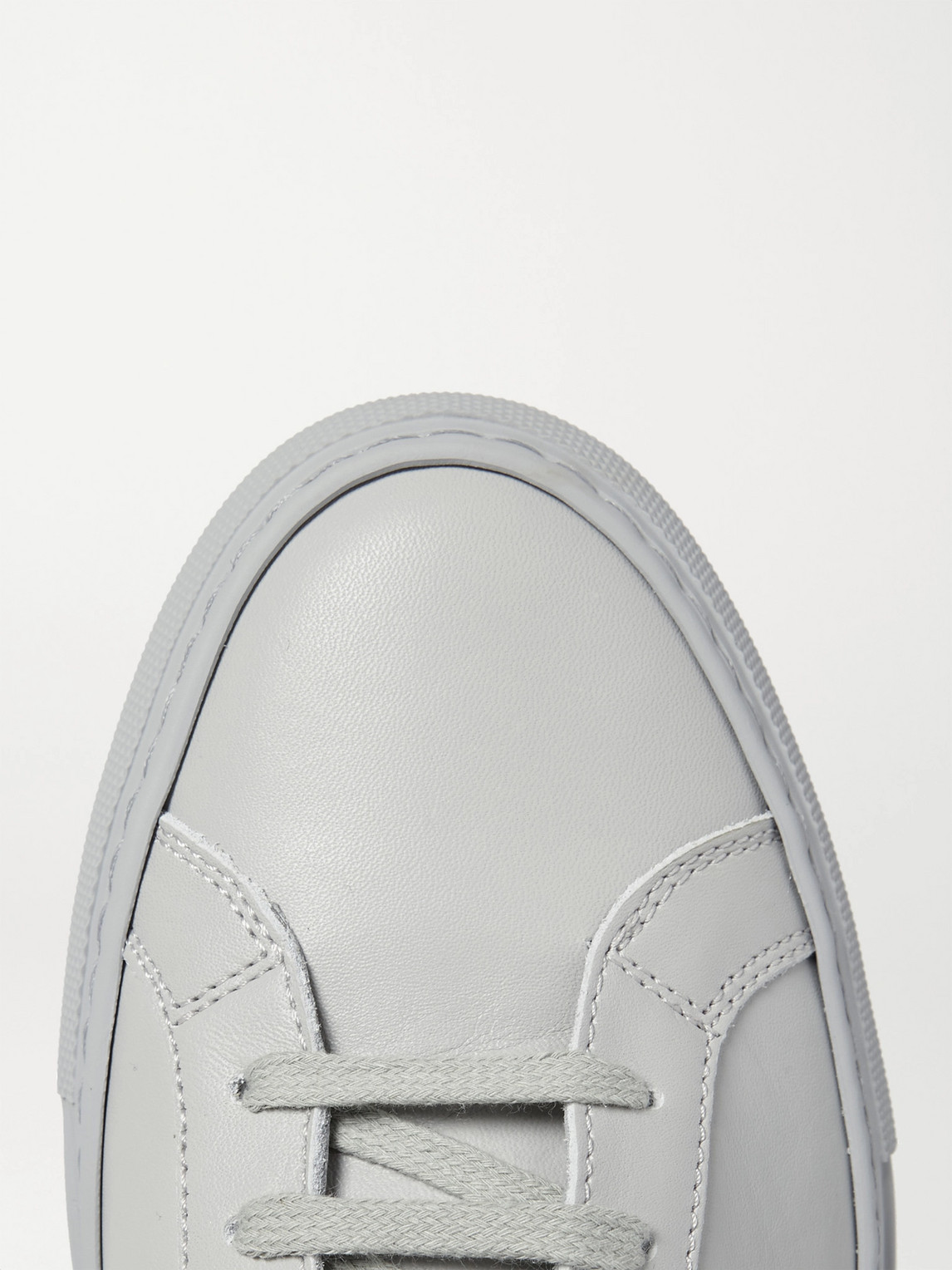 Shop Common Projects Original Achilles Leather Sneakers In Gray