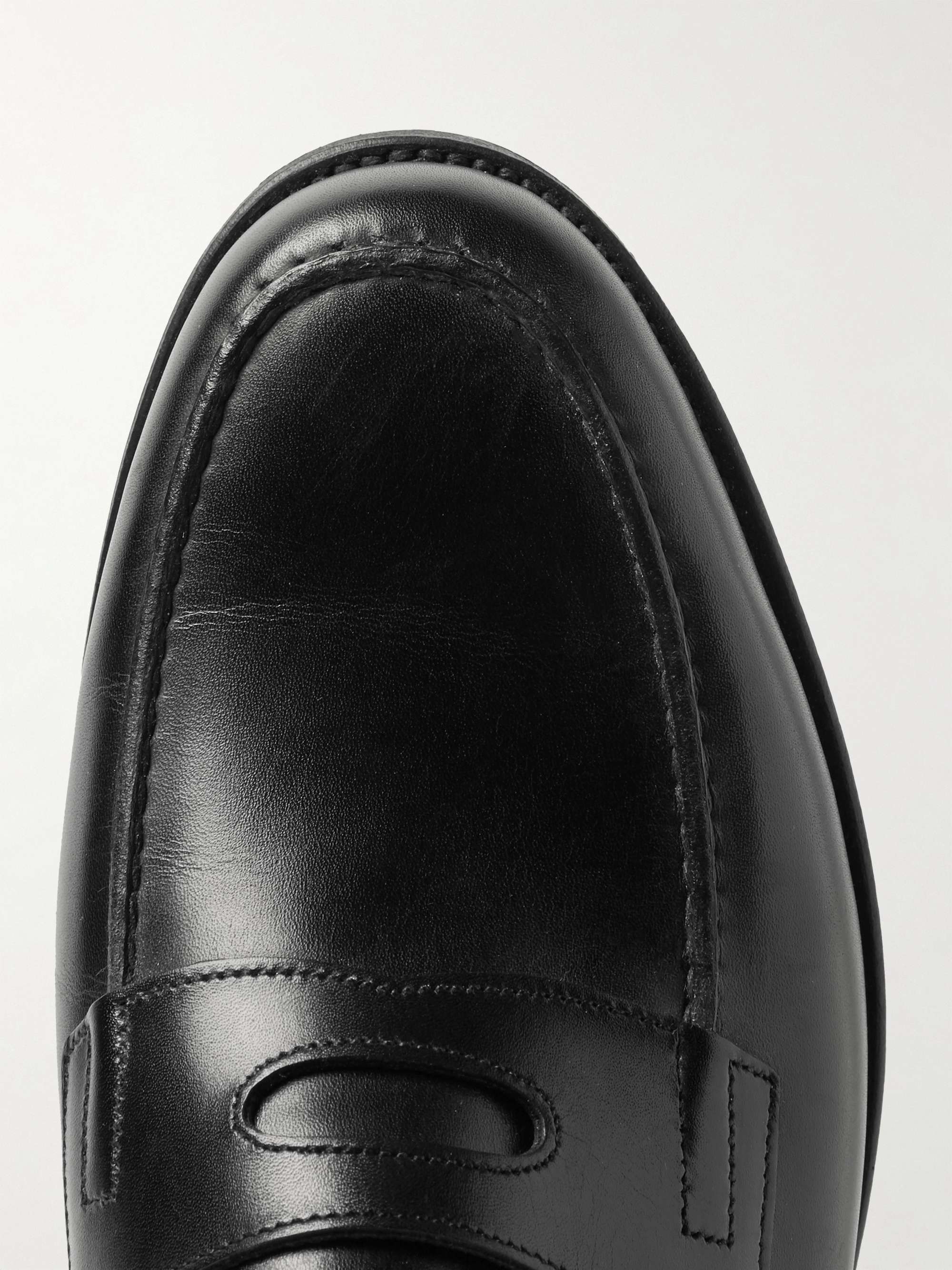 JOHN LOBB Lopez Leather Penny Loafers