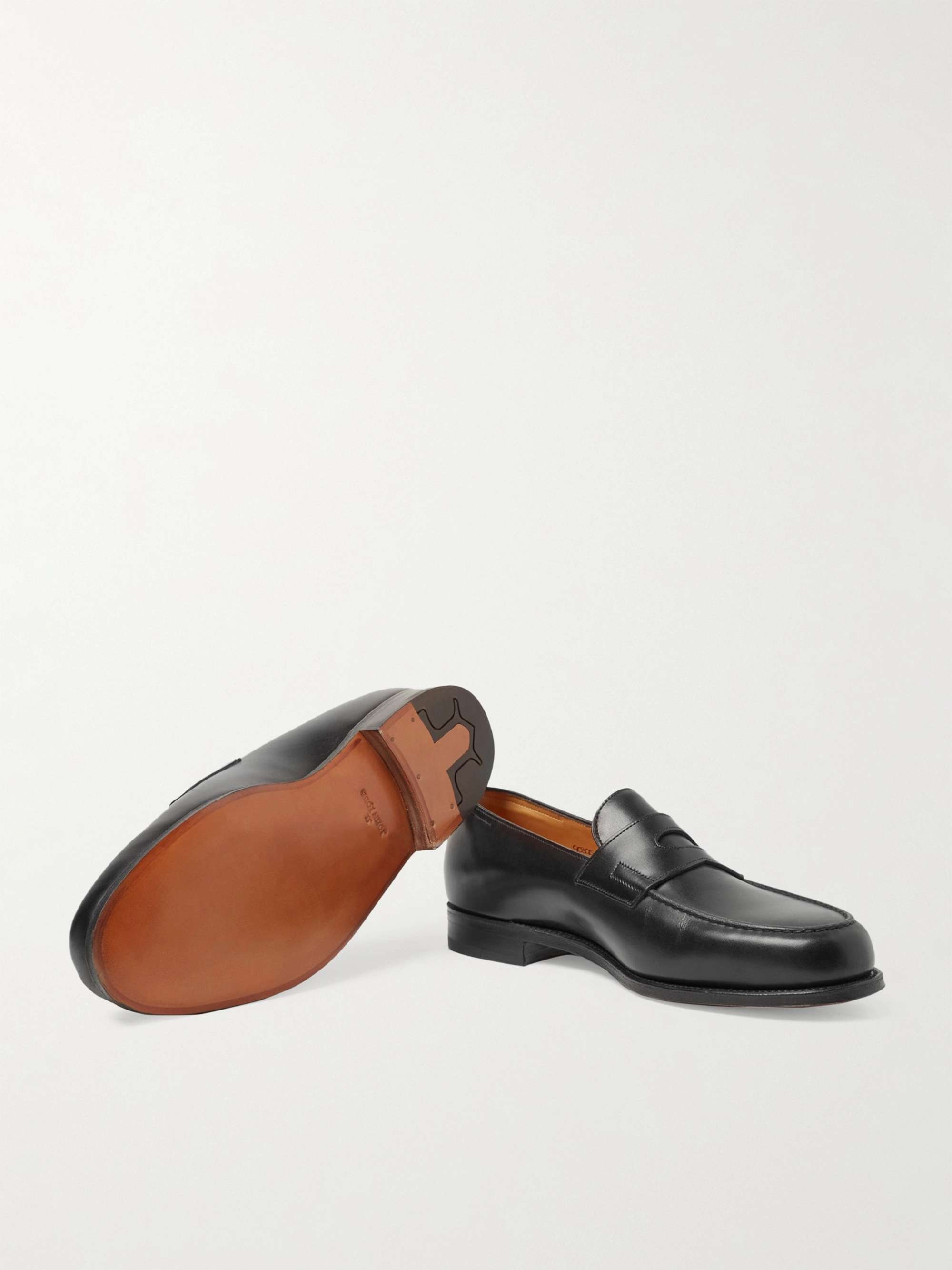 JOHN LOBB Lopez Leather Penny Loafers