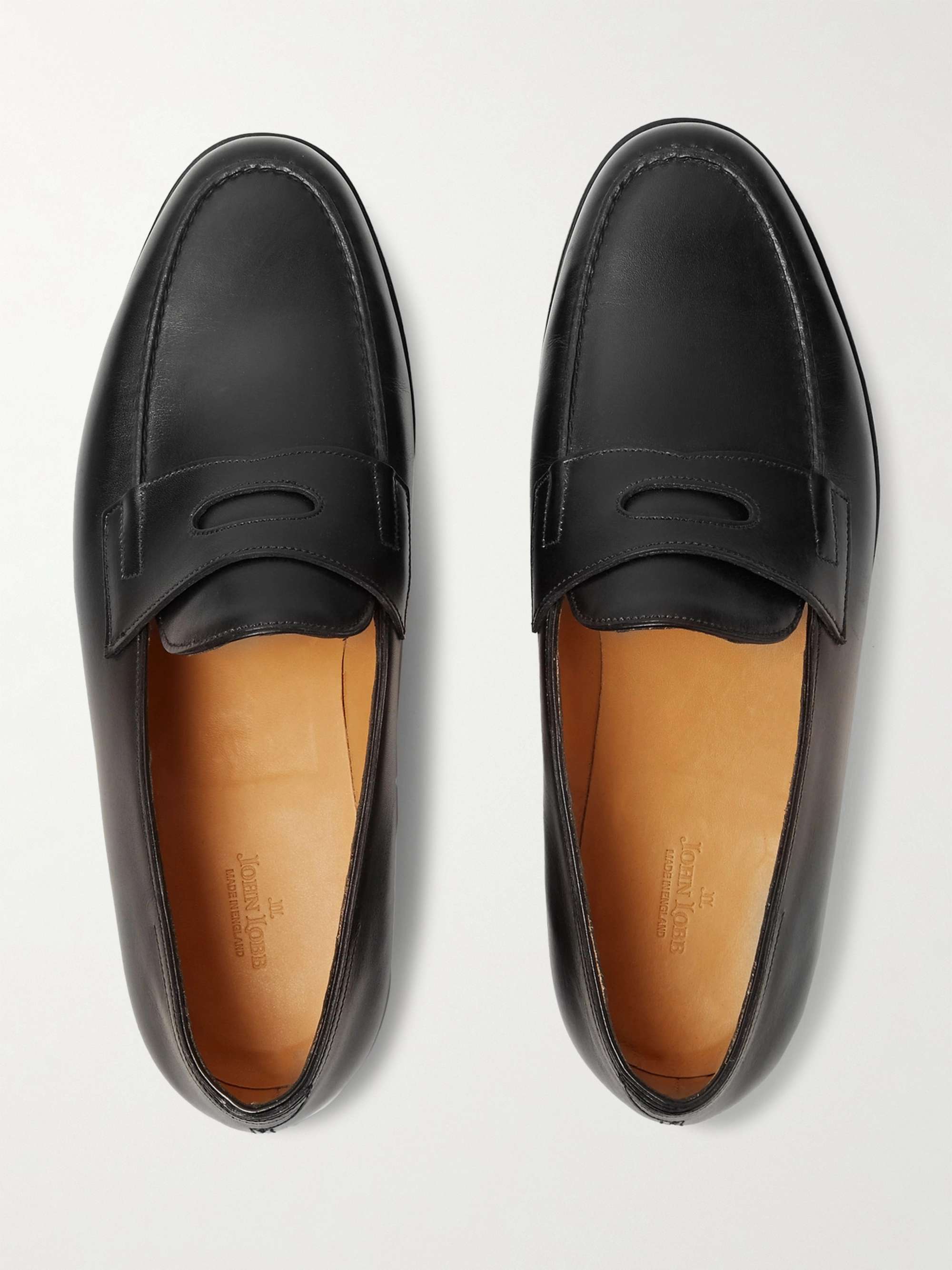 JOHN LOBB Lopez Leather Penny Loafers