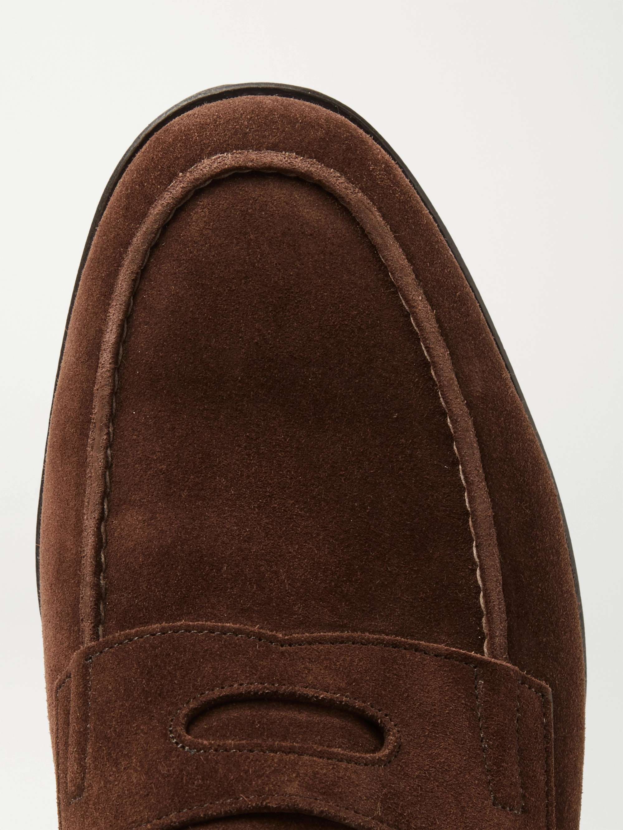 JOHN LOBB Lopez Suede Penny Loafers