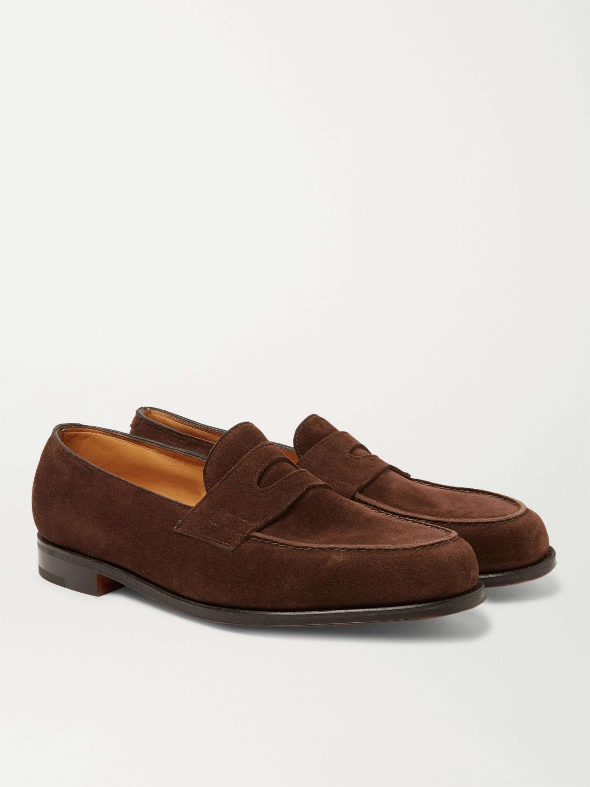 JOHN LOBB Lopez Suede Penny Loafers