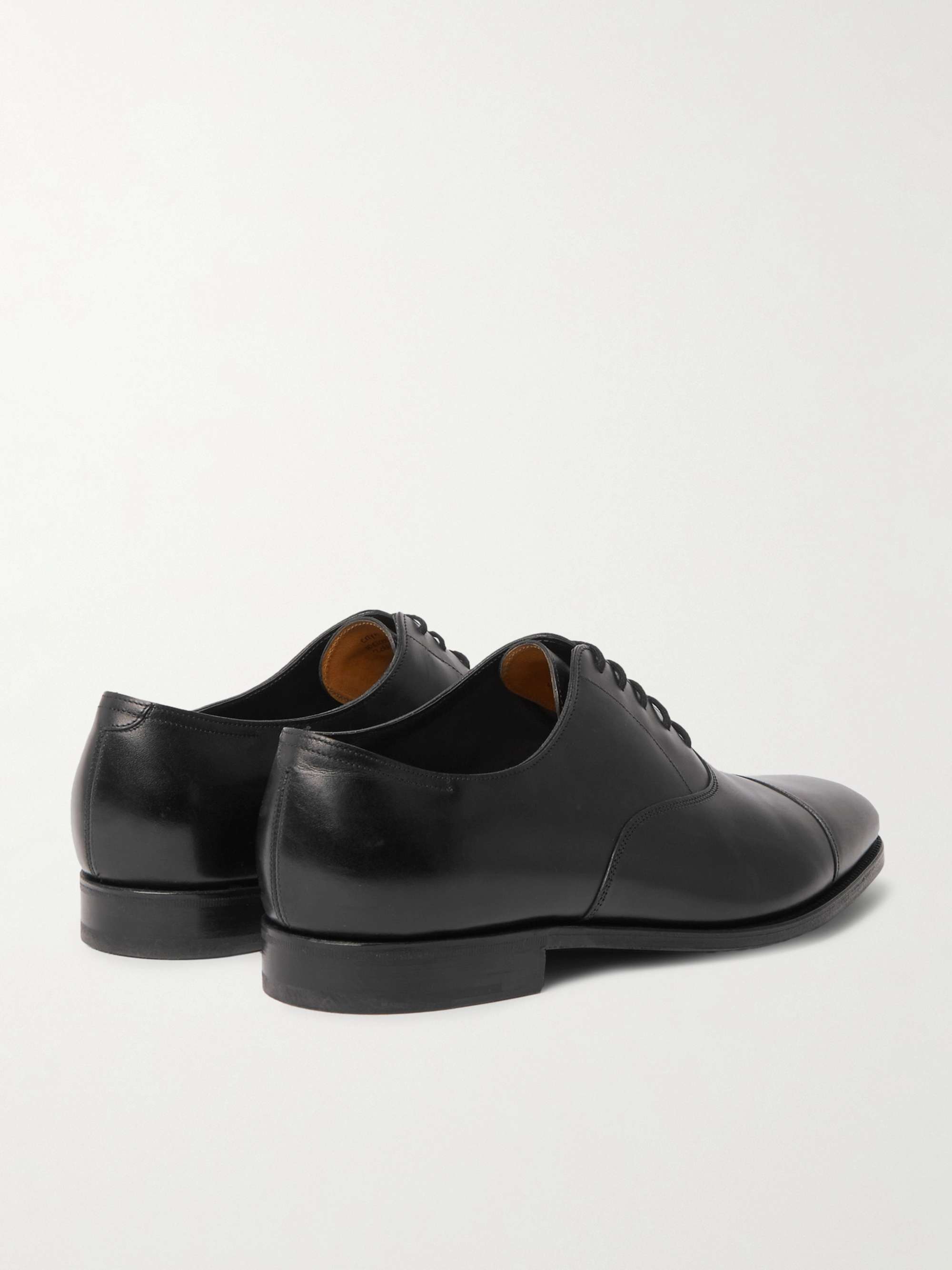 JOHN LOBB City II Burnished-Leather Oxford Shoes