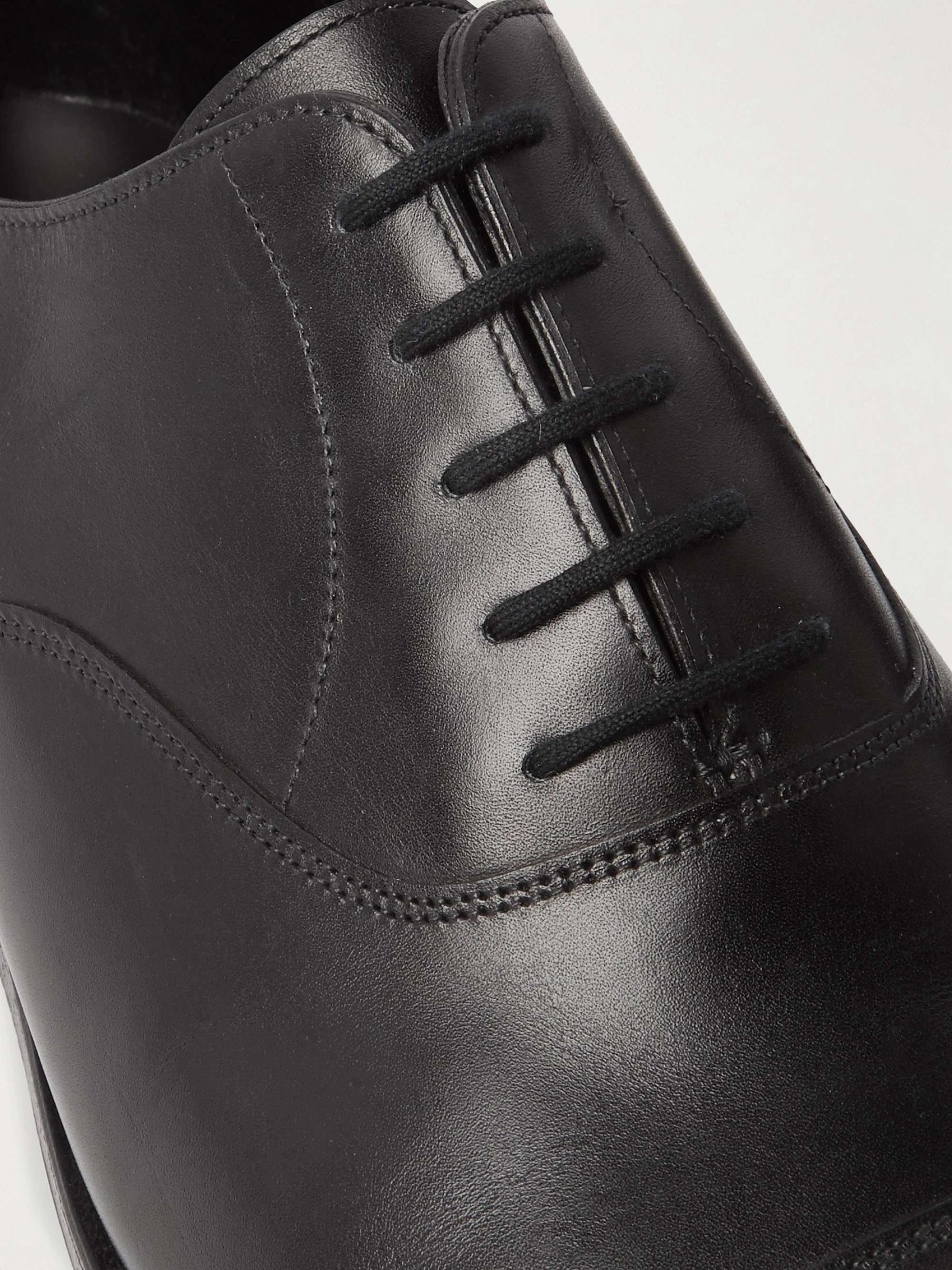 JOHN LOBB City II Burnished-Leather Oxford Shoes