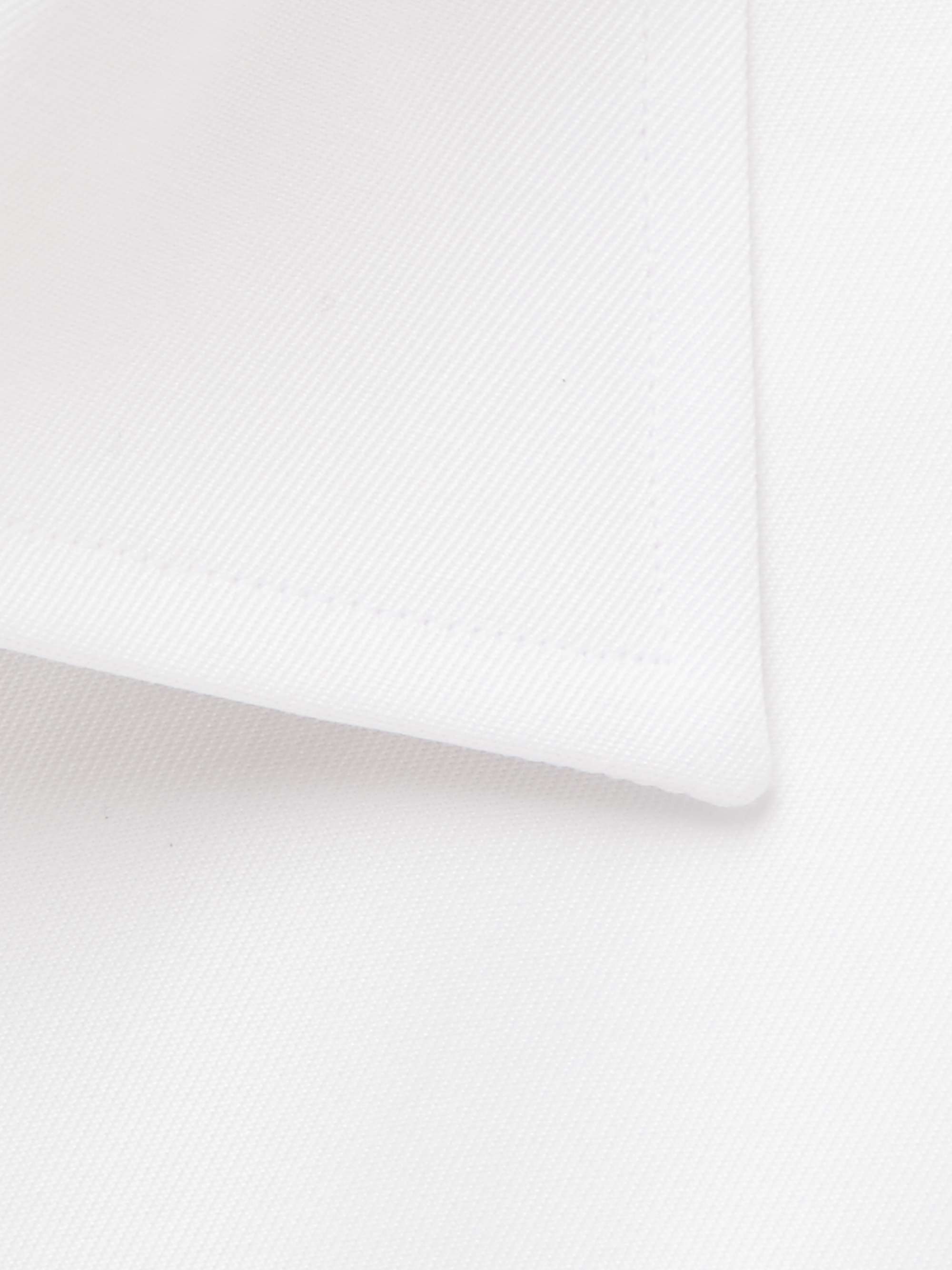 CANALI White Slim-Fit Cotton-Twill Shirt